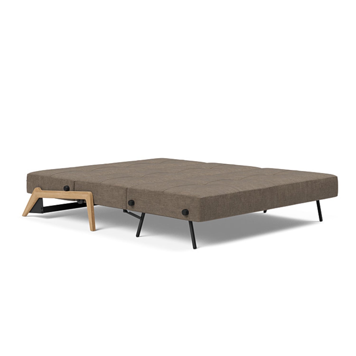 Cubed 02 Sofa with Light Wood Legs
