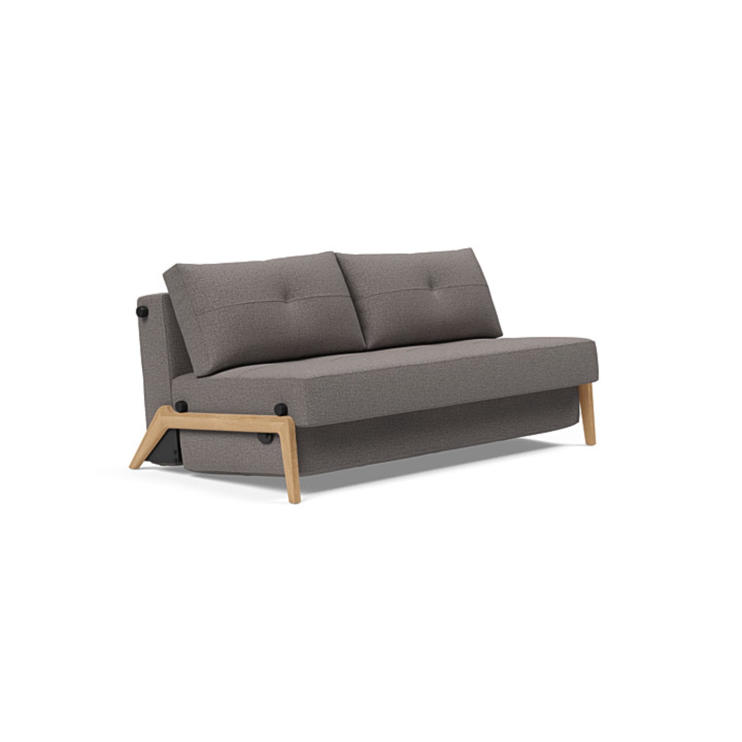 Cubed 02 Sofa with Light Wood Legs