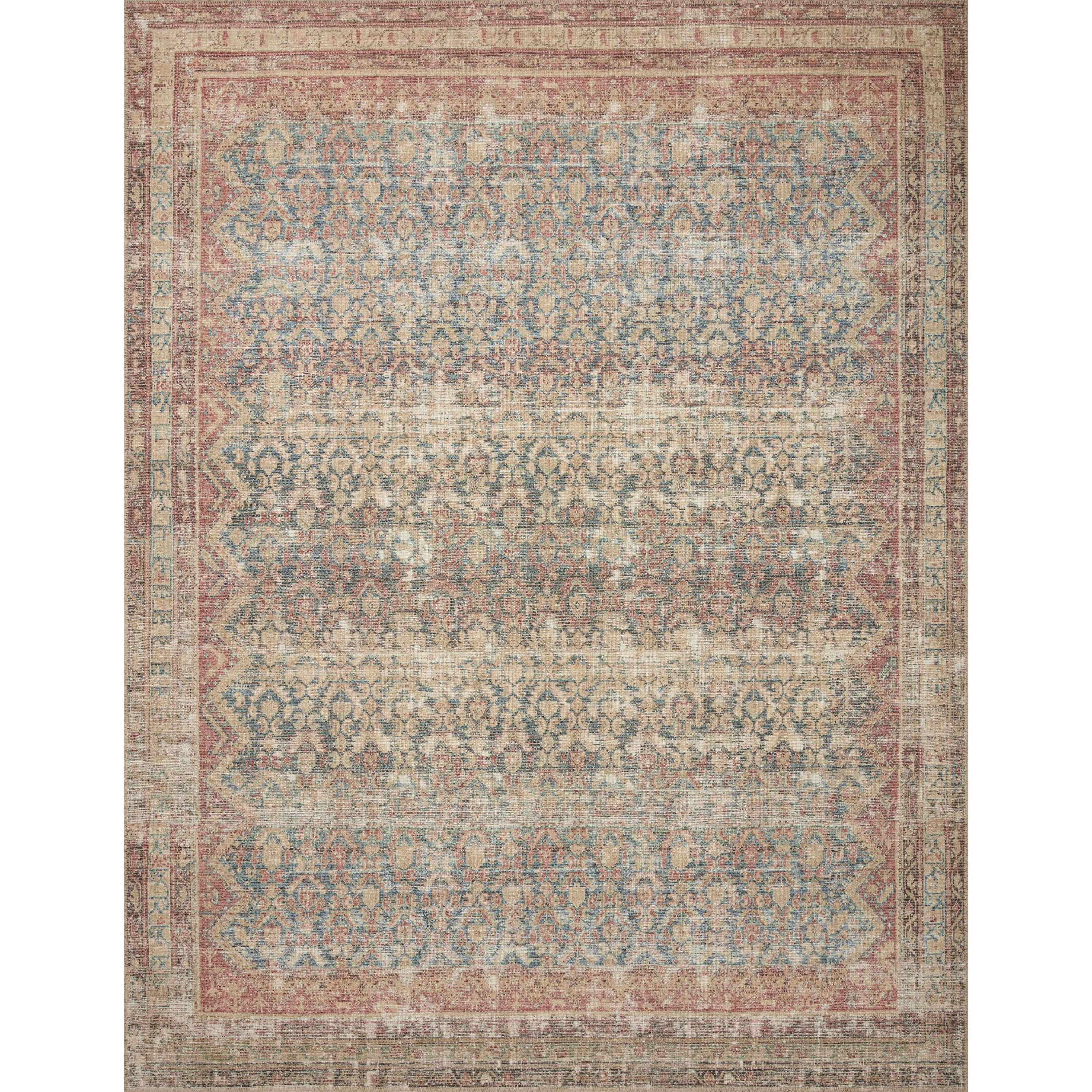 Angela Rose x Loloi Aubrey Ocean/Spice Rug