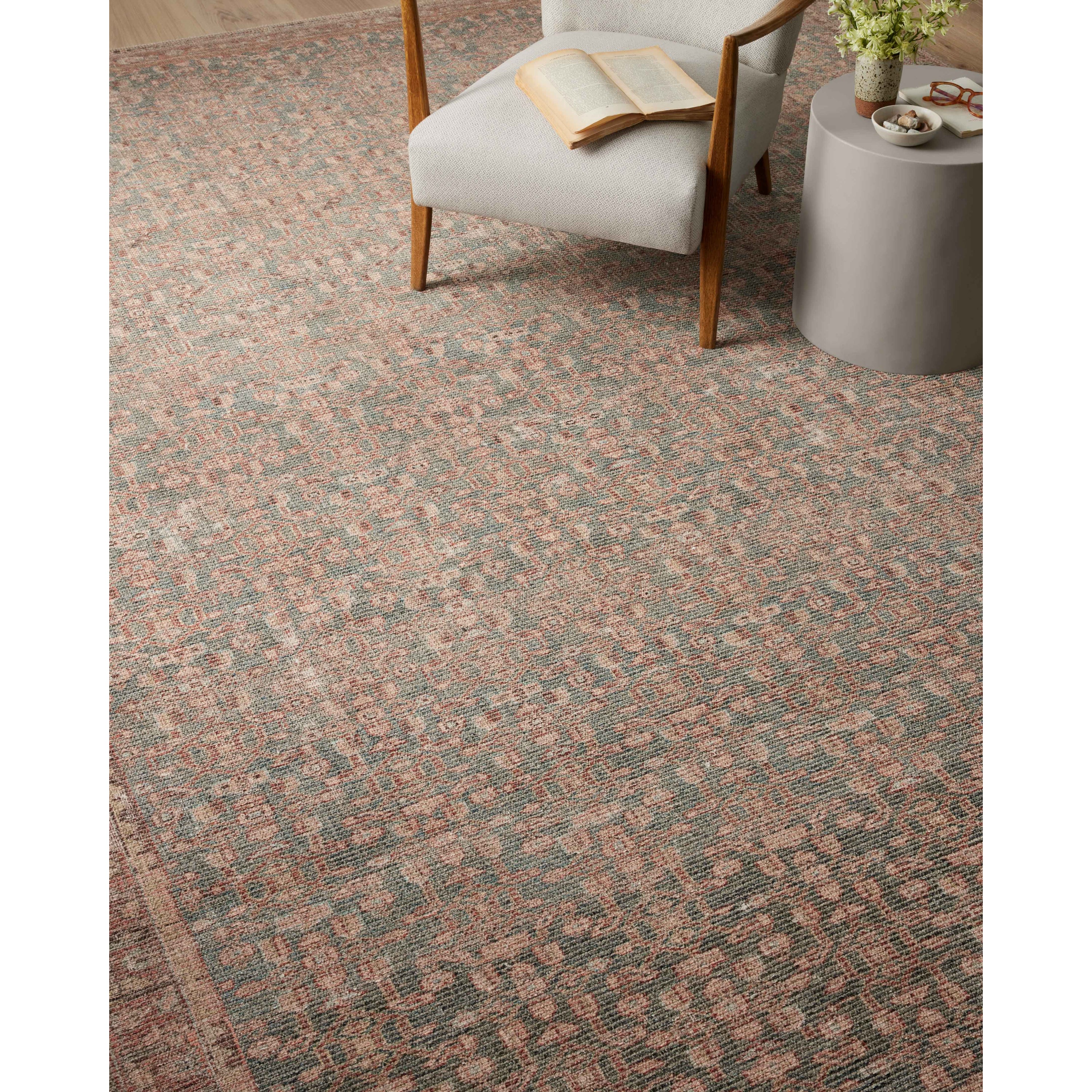 Angela Rose x Loloi Aubrey Blue/Terracotta Rug
