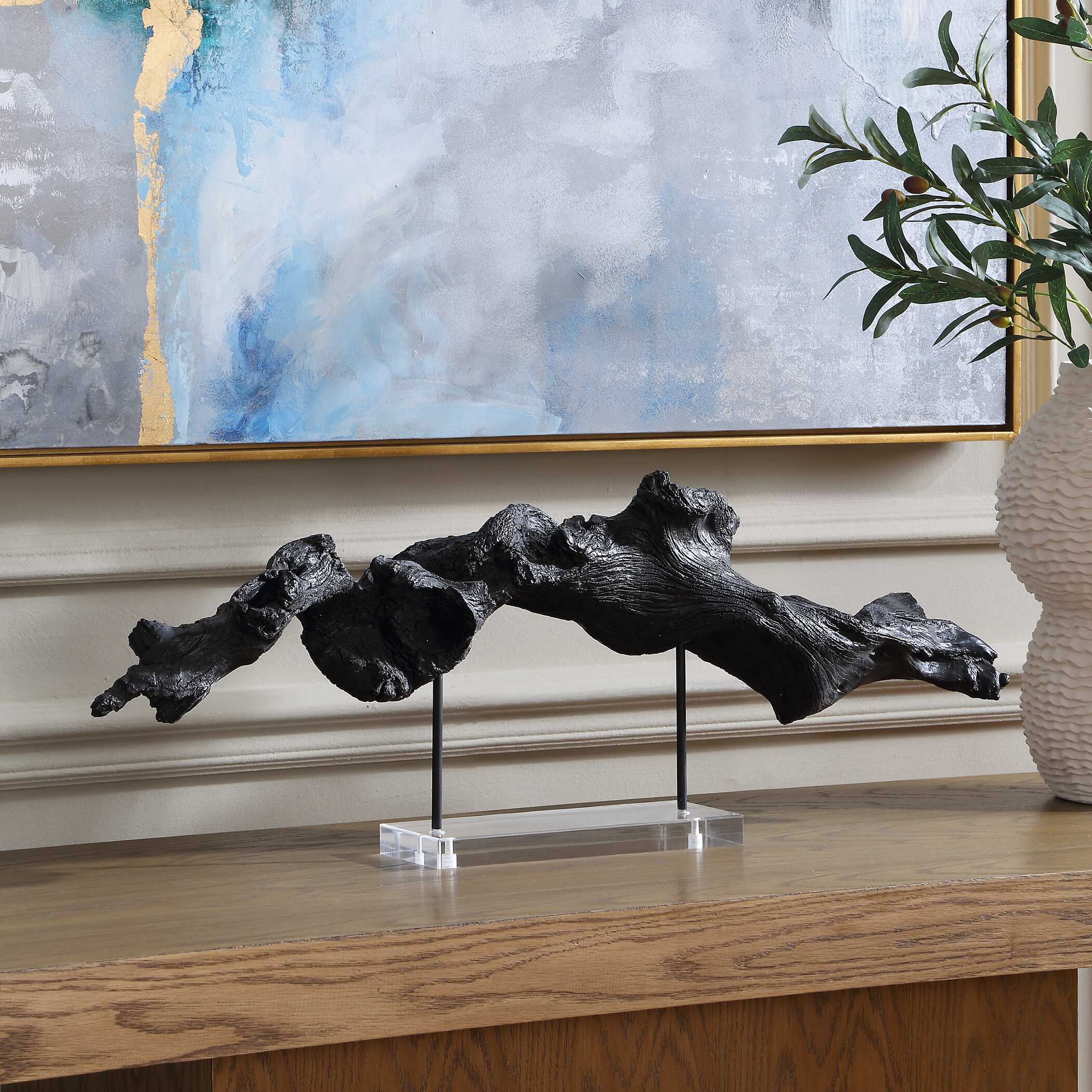Uttermost Charred Timber Sculpture