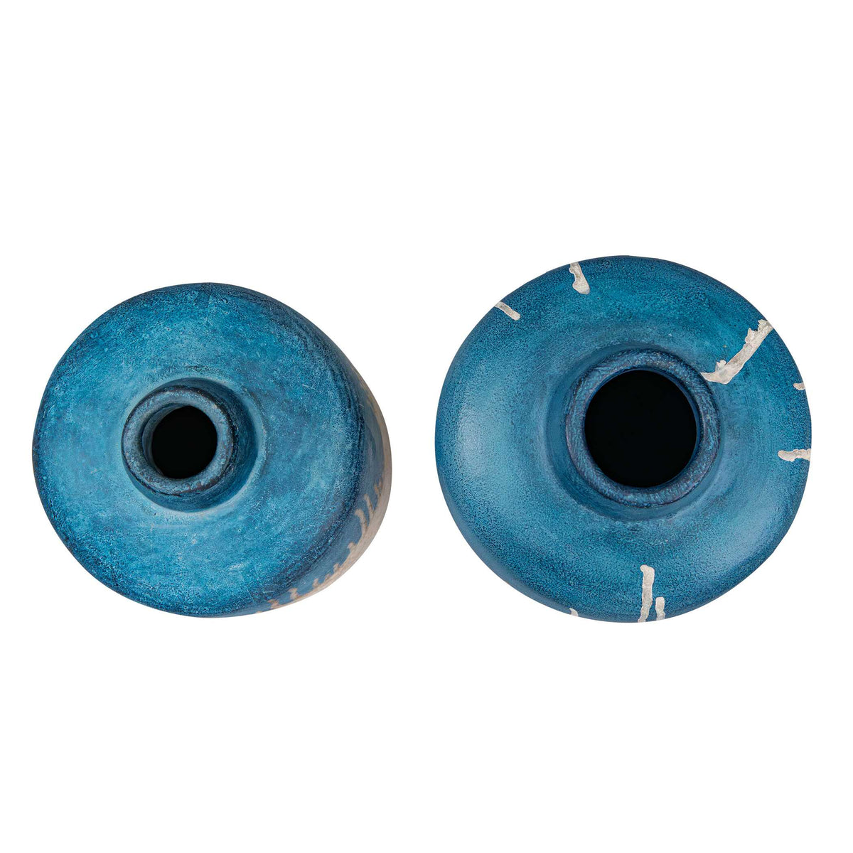 Uttermost Coastal Cascade Indoor-Outdoor Blue Vases - Set of 2 by Uttermost