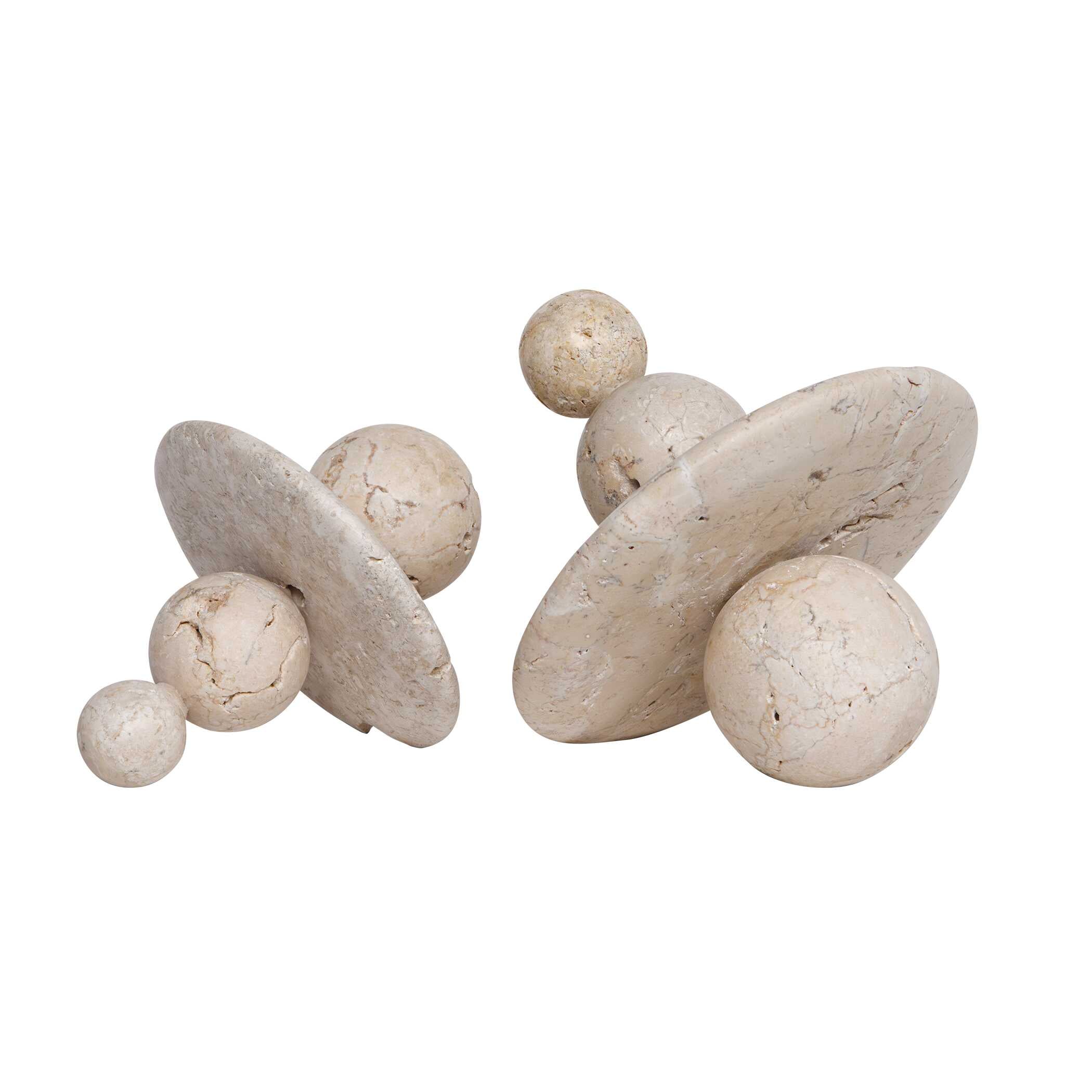 Uttermost Quarried Stone Indoor-Outdoor Sculptures - Set of 2