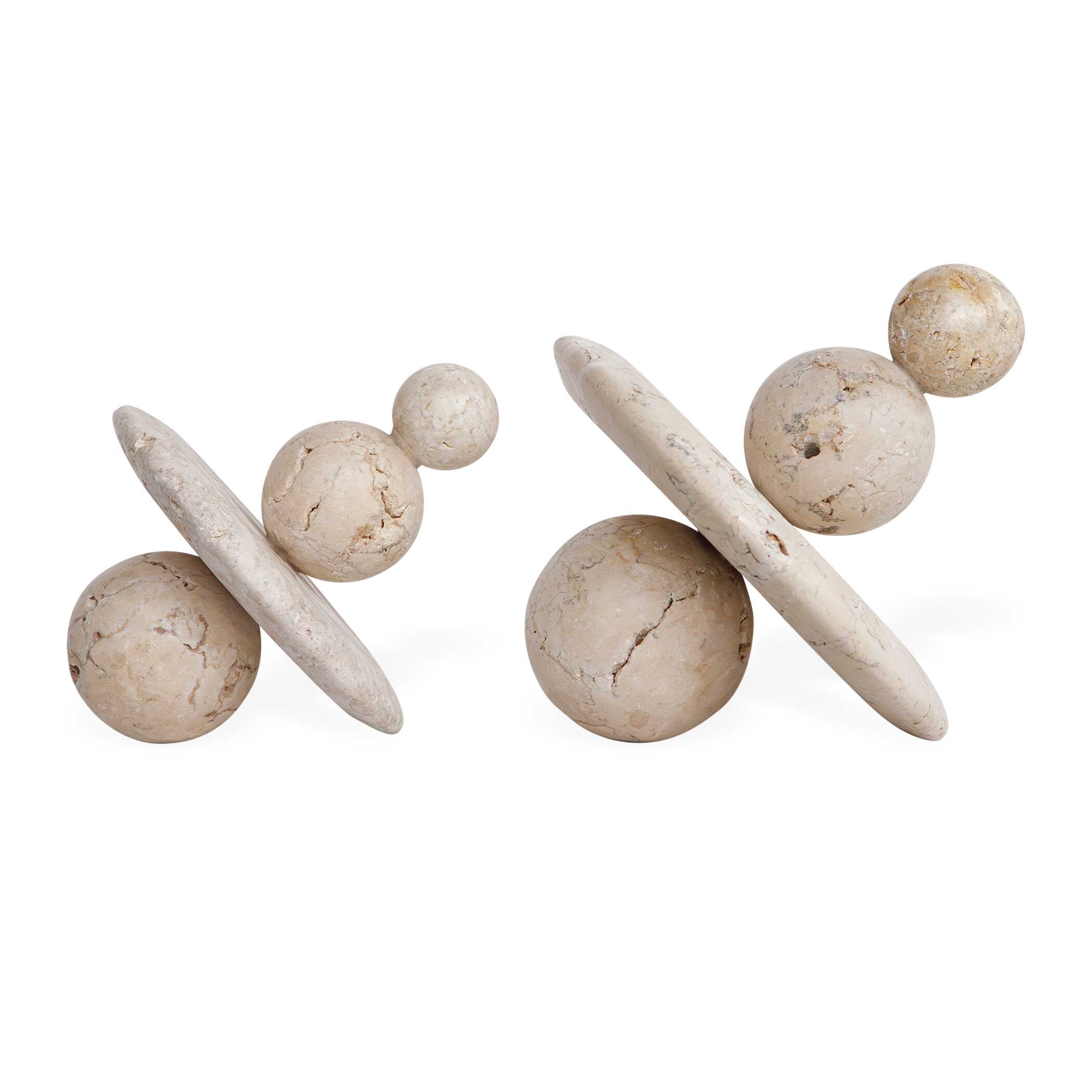 Uttermost Quarried Stone Indoor-Outdoor Sculptures - Set of 2
