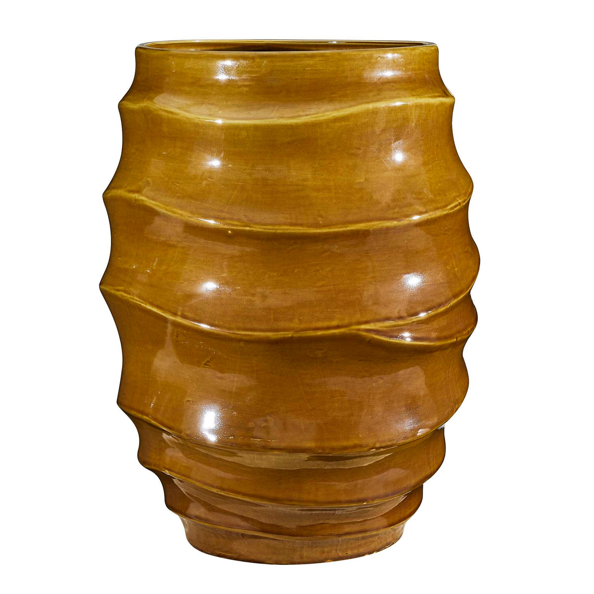 Uttermost Canyon Wave Indoor-Outdoor Earthy Planter by Uttermost