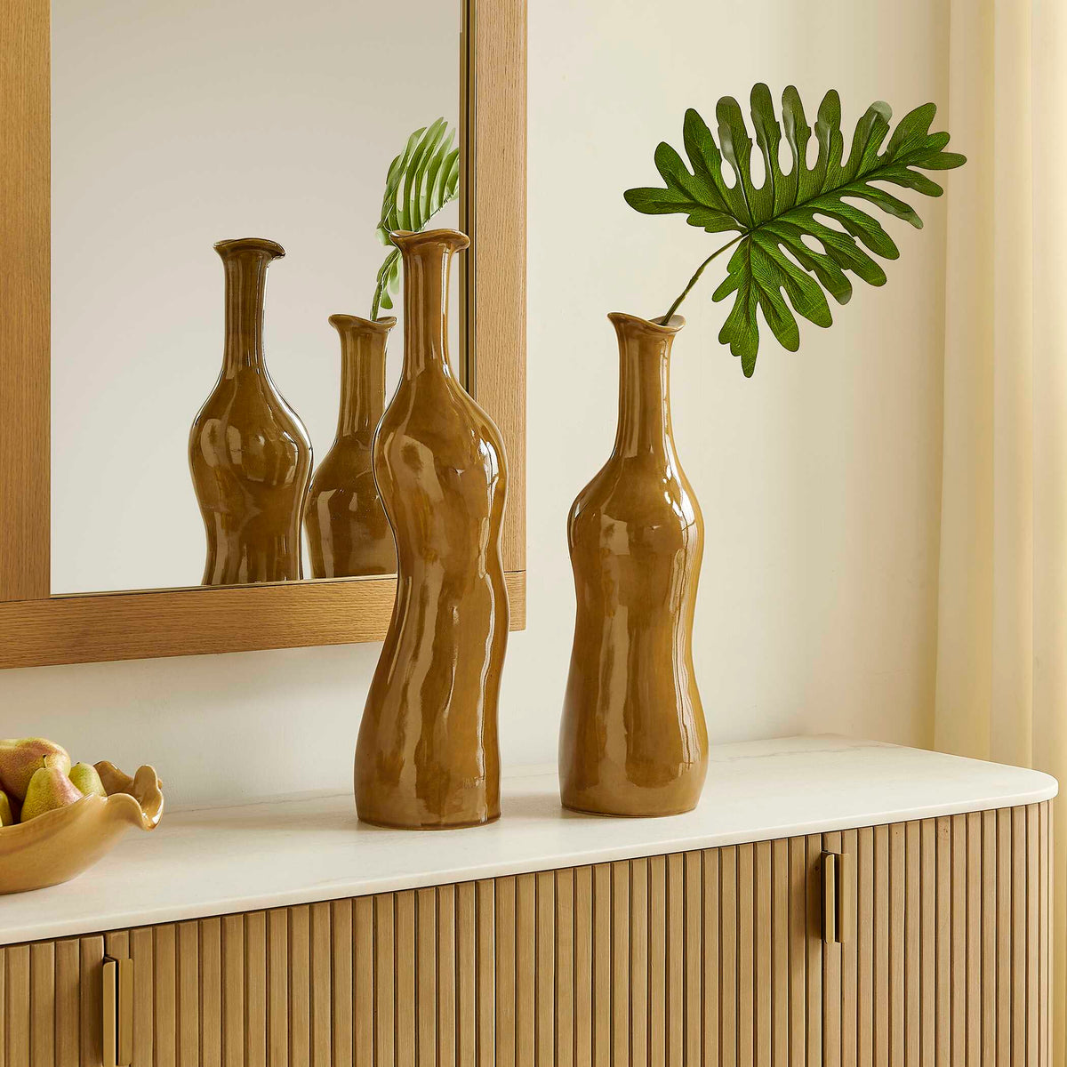 Uttermost Sienna Flow Indoor-Outdoor Bottle Vases - Set of 2 by Uttermost