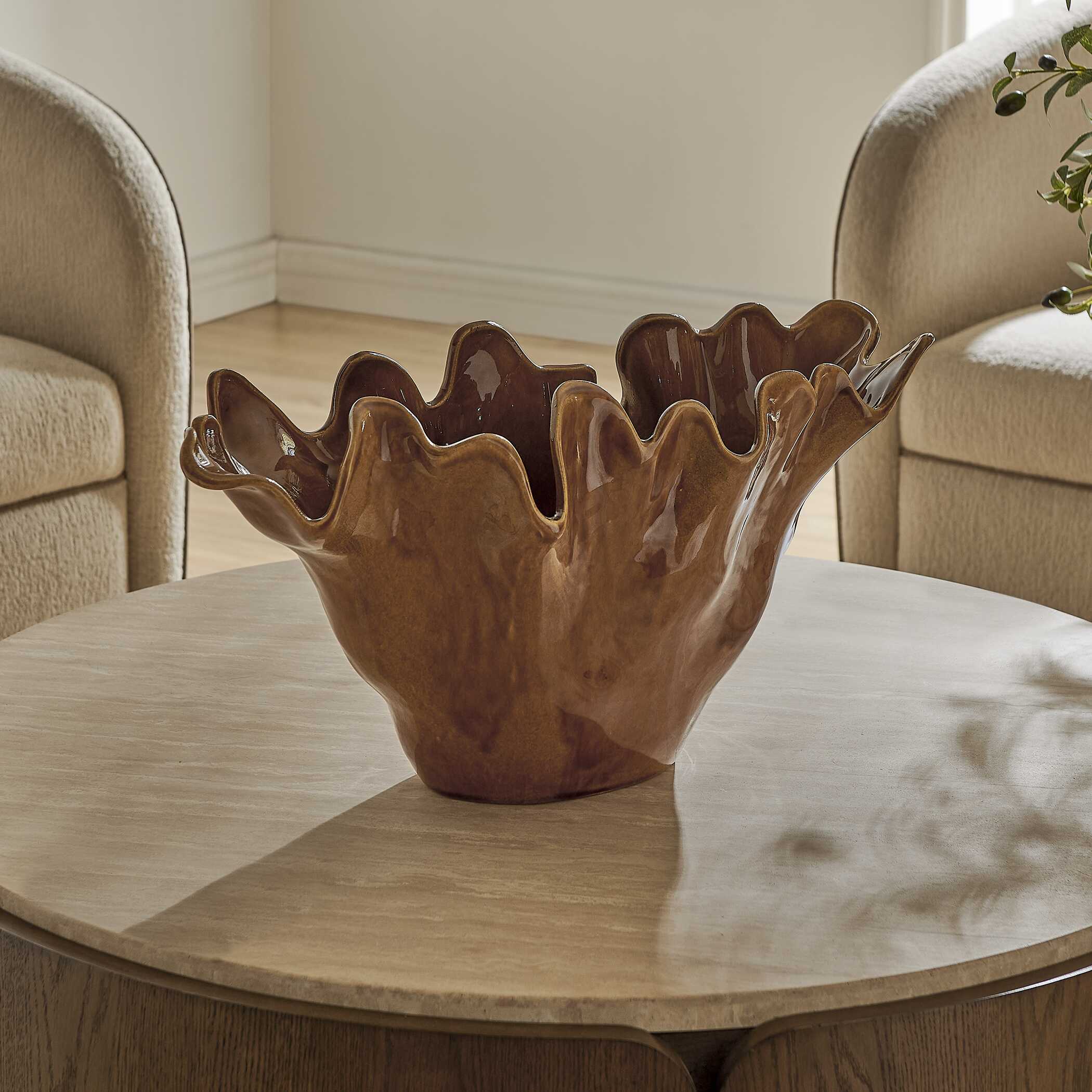 Uttermost Amber Tide Indoor-Outdoor Bowl