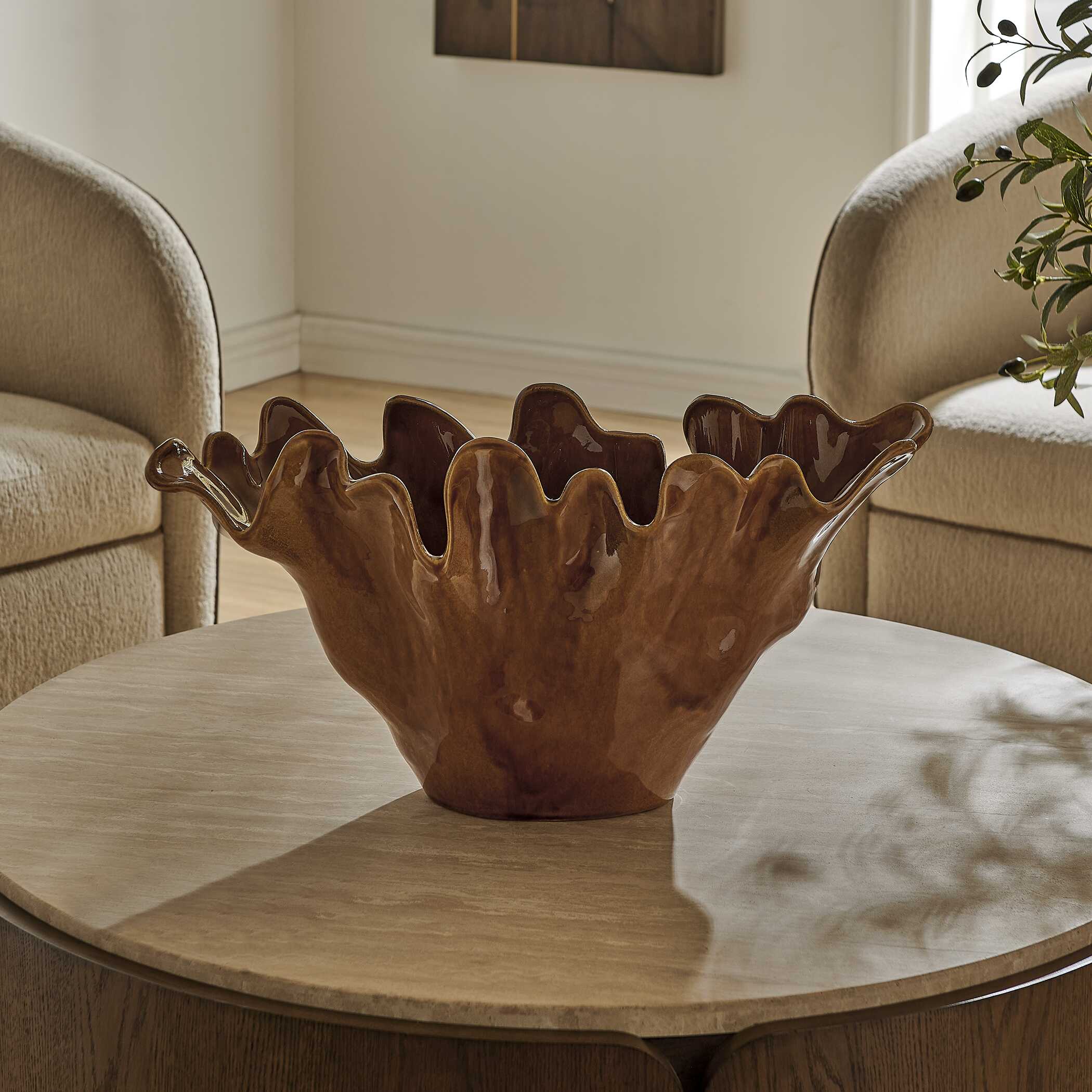 Uttermost Amber Tide Indoor-Outdoor Bowl