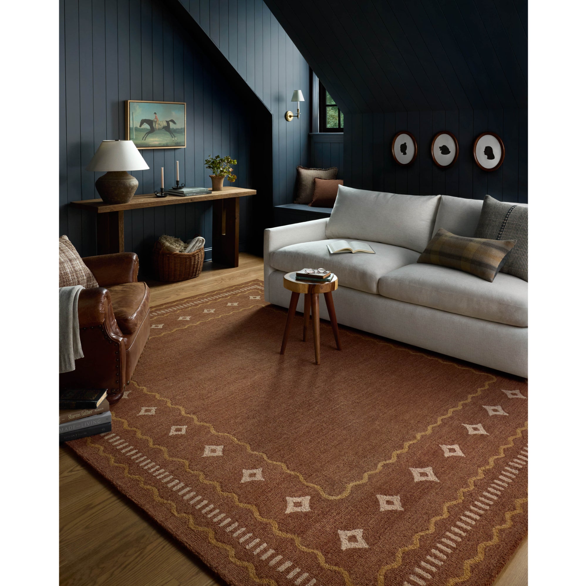 Chris Loves Julia x Loloi Alfie Clay/Spice Rug