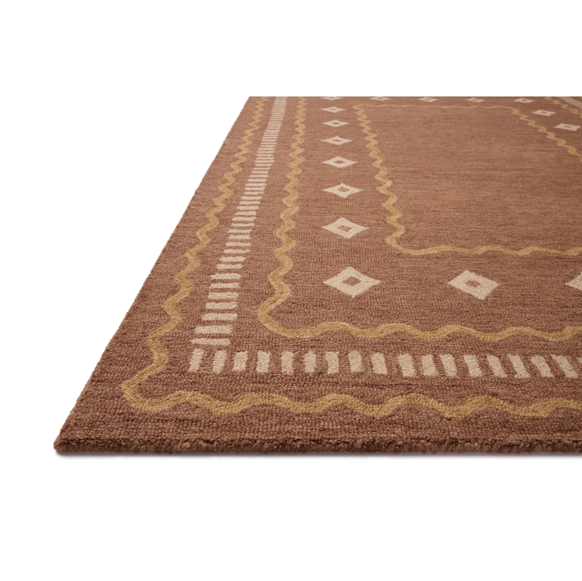 Chris Loves Julia x Loloi Alfie Clay/Spice Rug