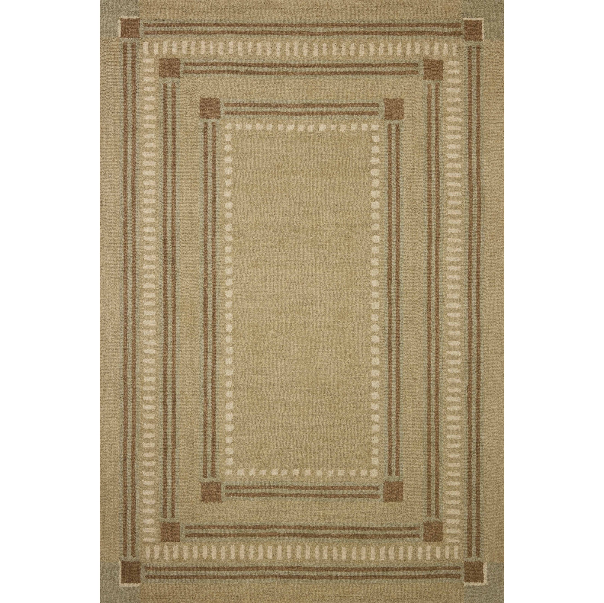 Chris Loves Julia x Loloi Alfie Green/Natural Rug