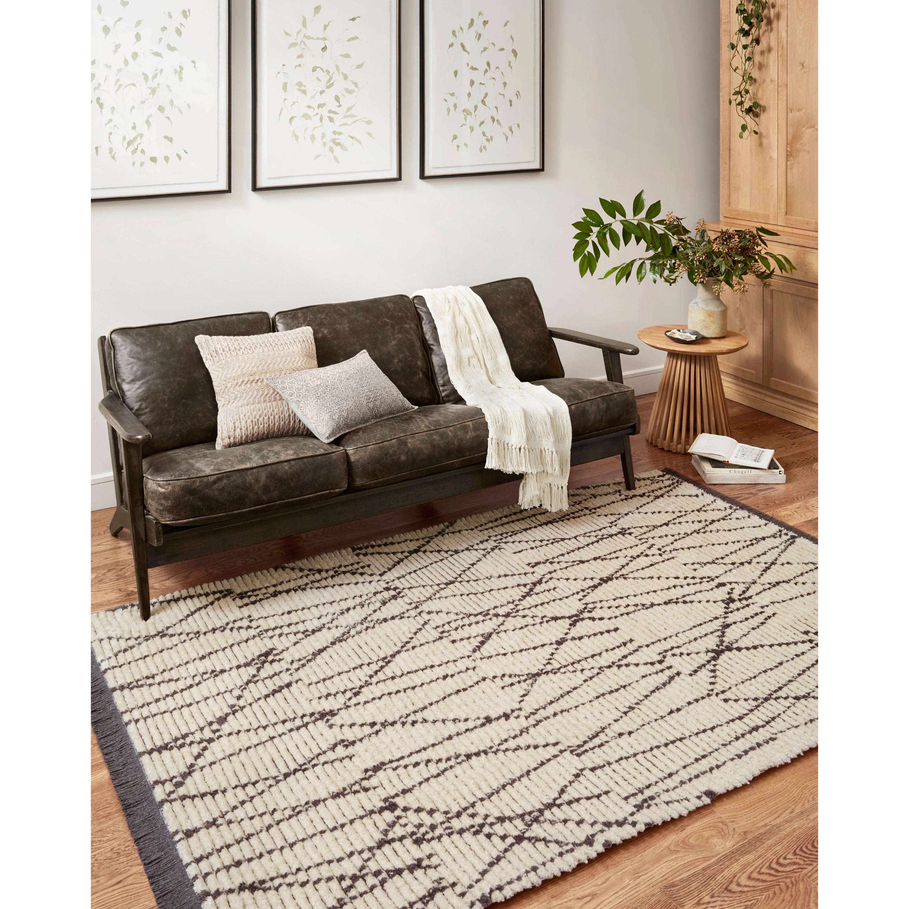 Chris Loves Julia x Loloi Alice ALI-01 Cream/Charcoal Rug