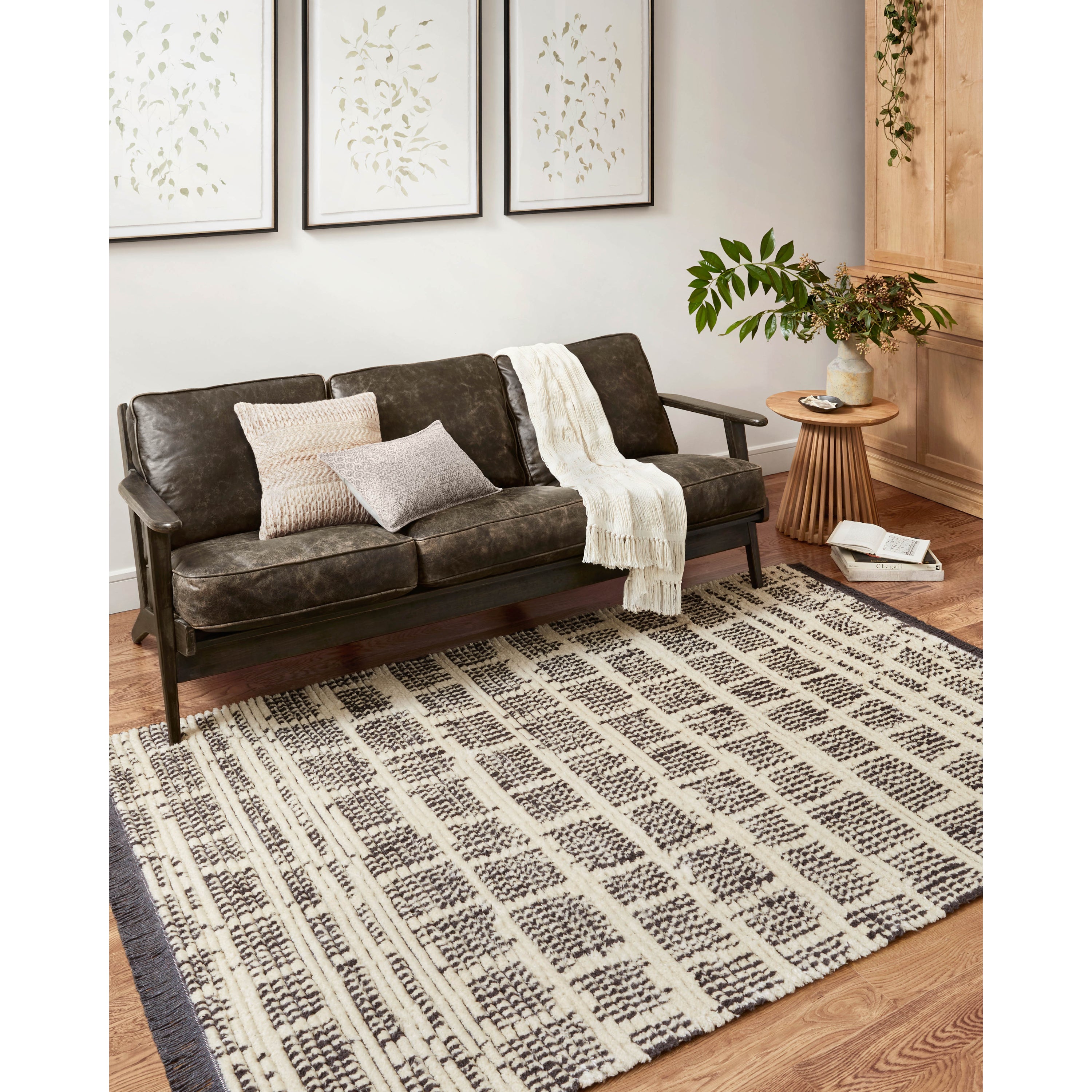 Chris Loves Julia x Loloi Alice ALI-02 Cream/Charcoal Rug
