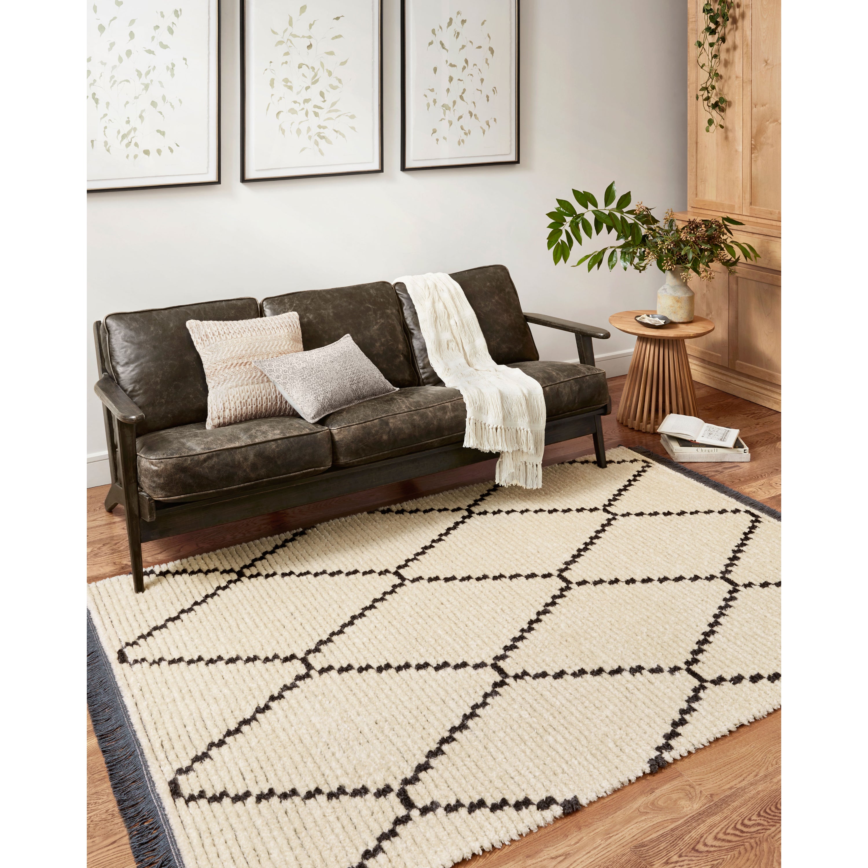 Chris Loves Julia x Loloi Alice ALI-04 Cream/Charcoal Rug