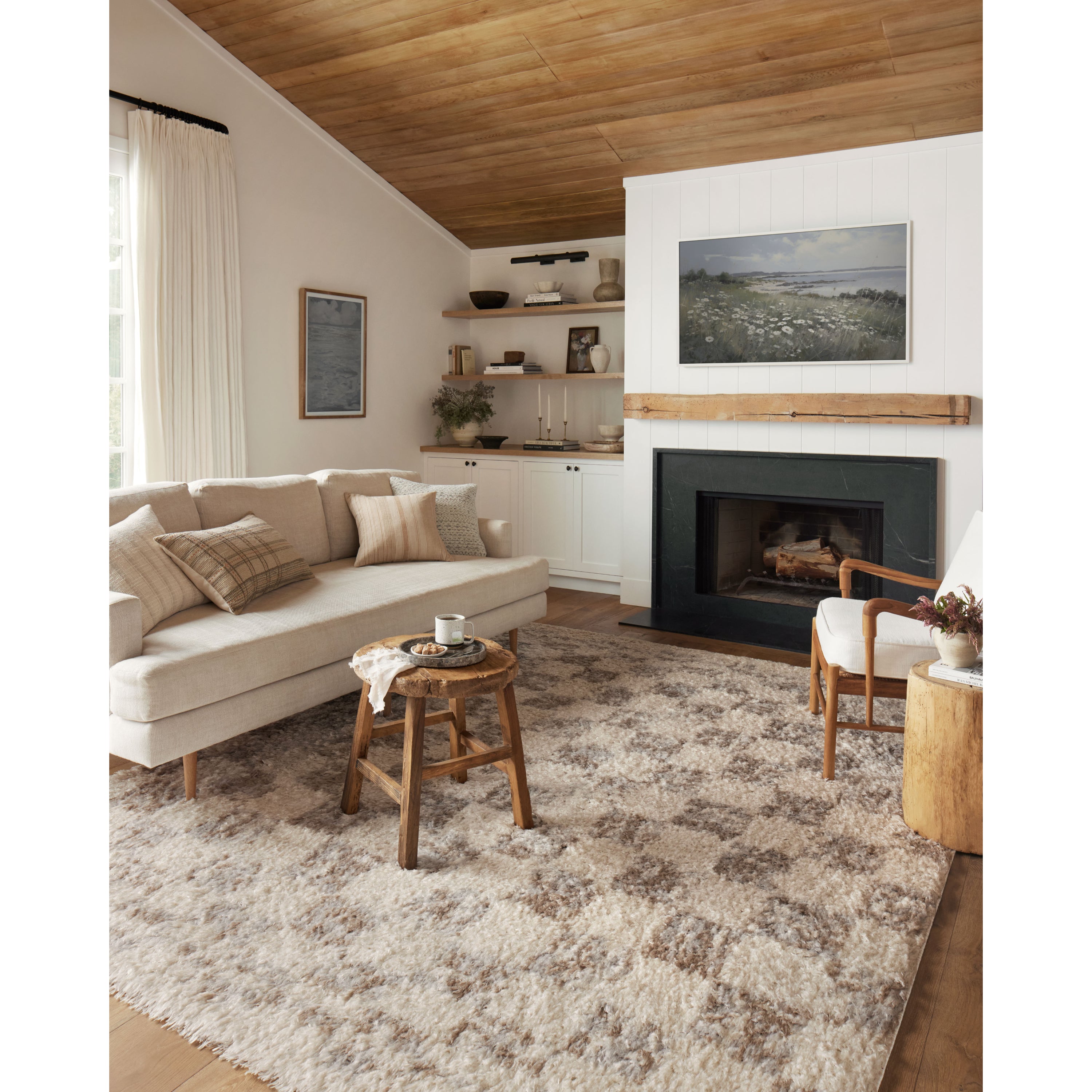 Angela Rose x Loloi Amira Ivory/Pebble Rug