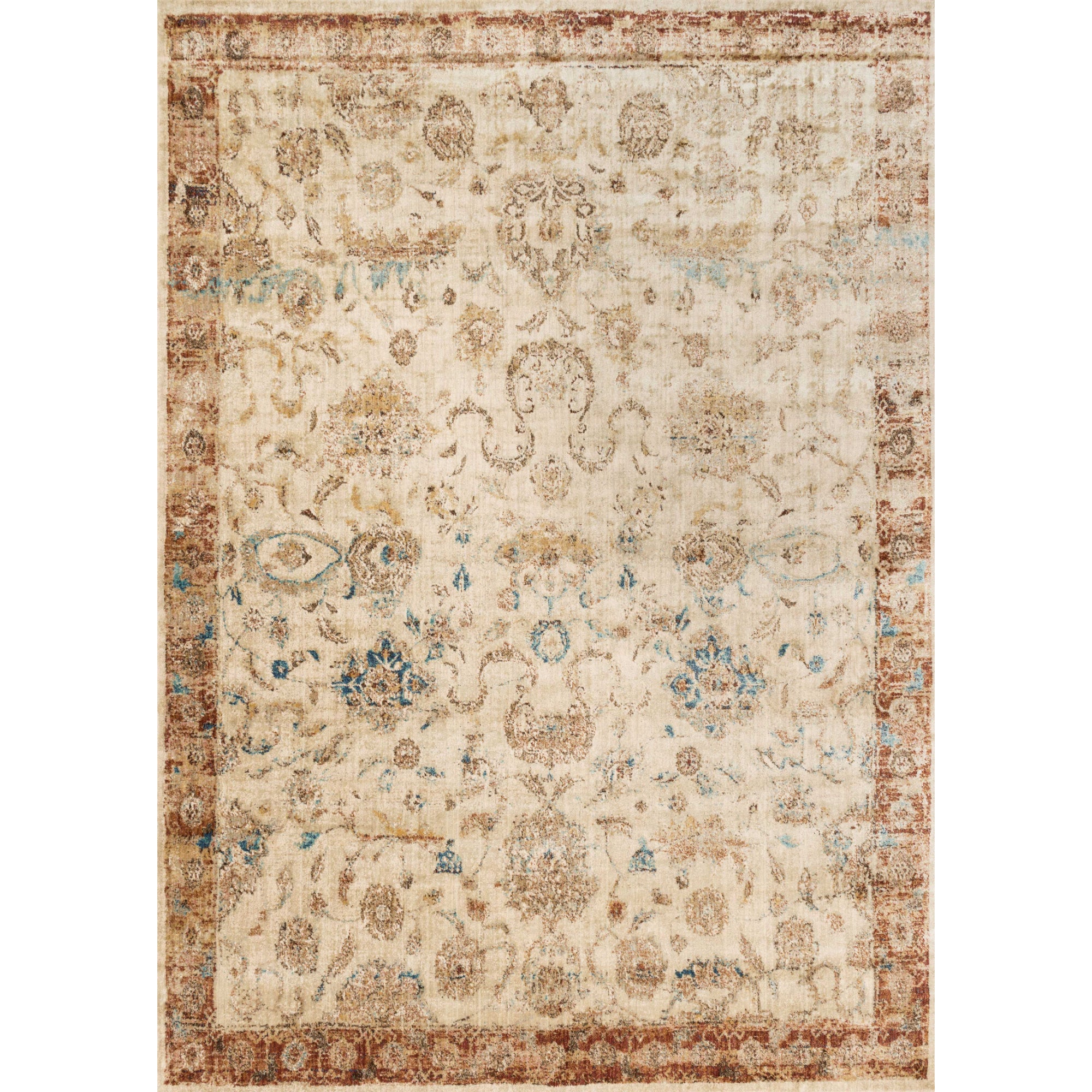 Loloi Anastasia Antique Ivory/Rust Rug