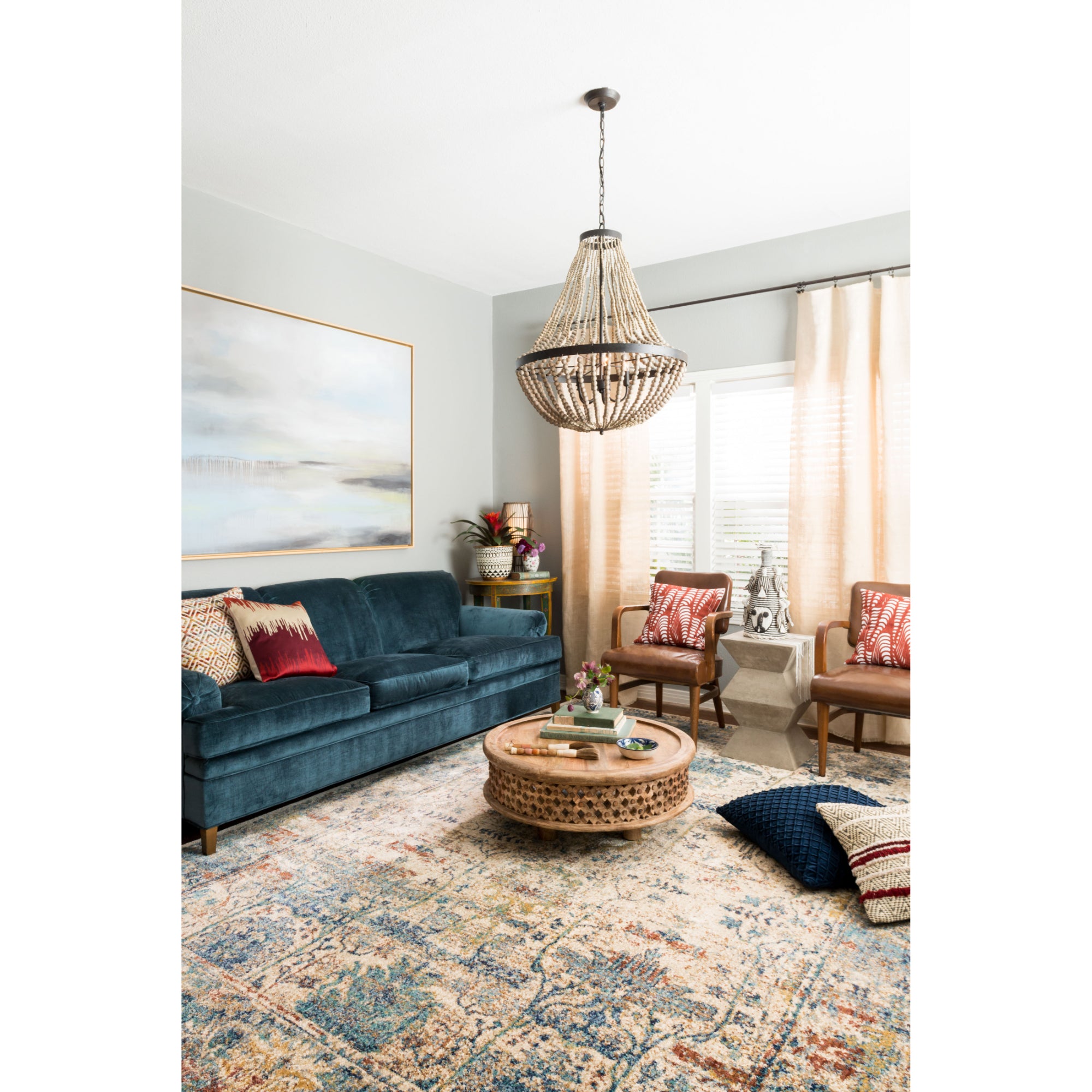 Loloi Anastasia Sand/Light Blue Rug