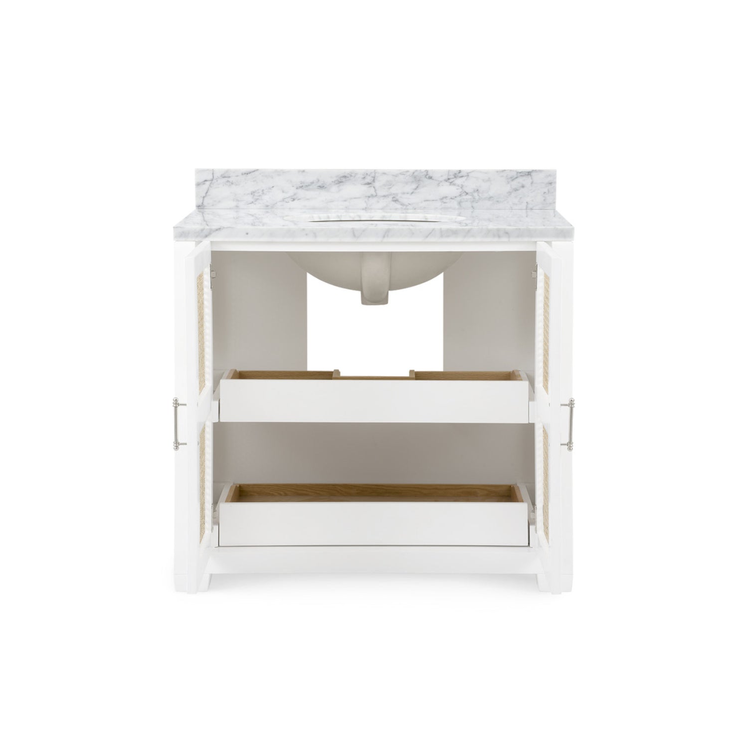 Ariel 2-Door Cabinet with 36" Marble Vanity Top