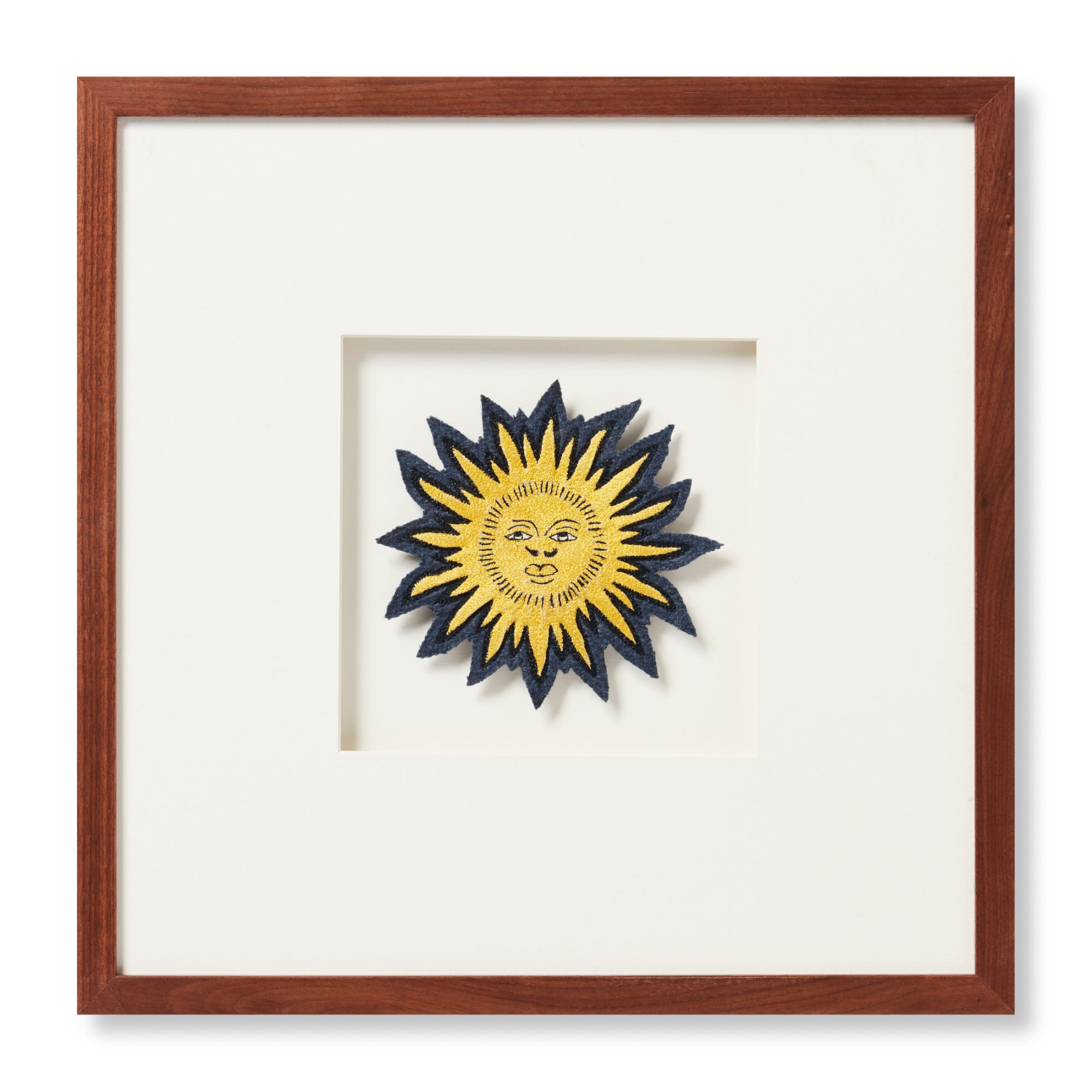 Loloi Beams Patch Yellow/Beige 1'-4" X 1'-4" Wall Art