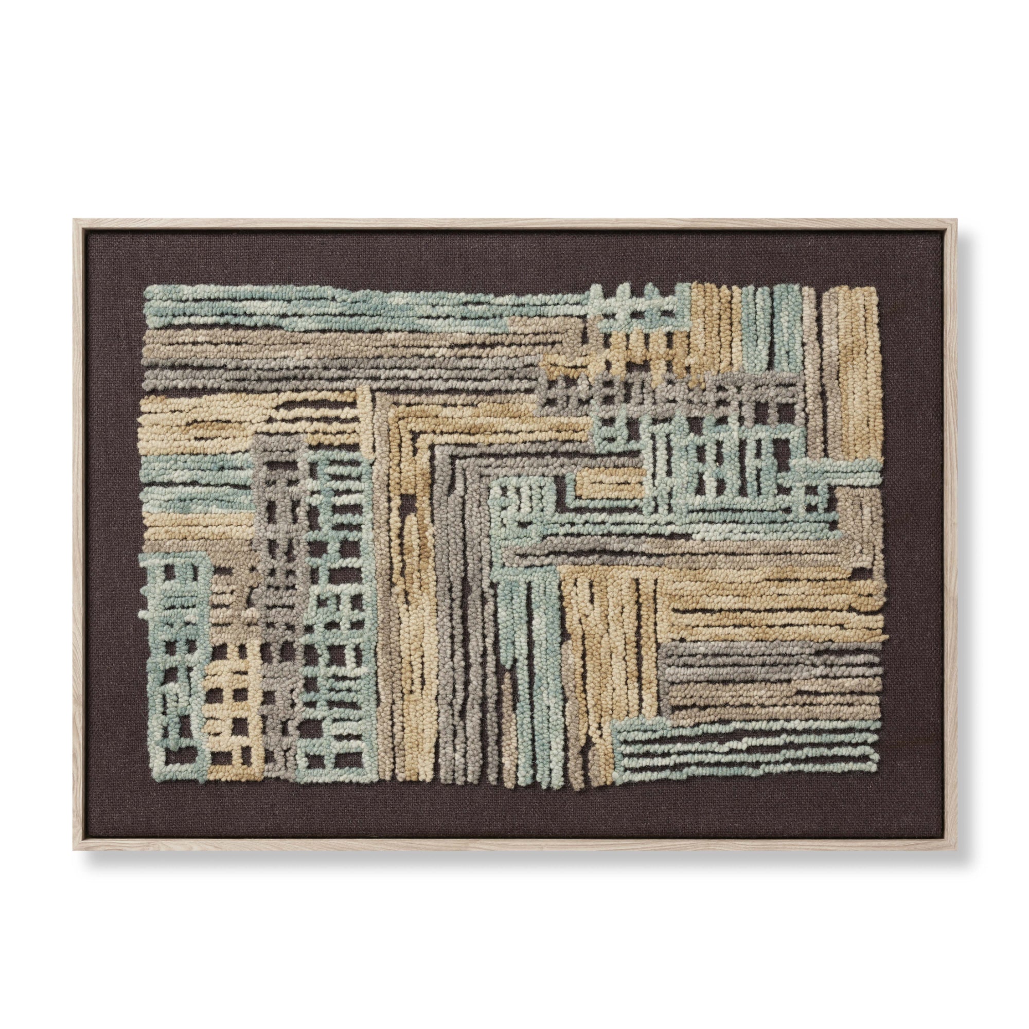 Loloi Bisect Blue/Gold 3'-6" x 2'-6" Wall Art