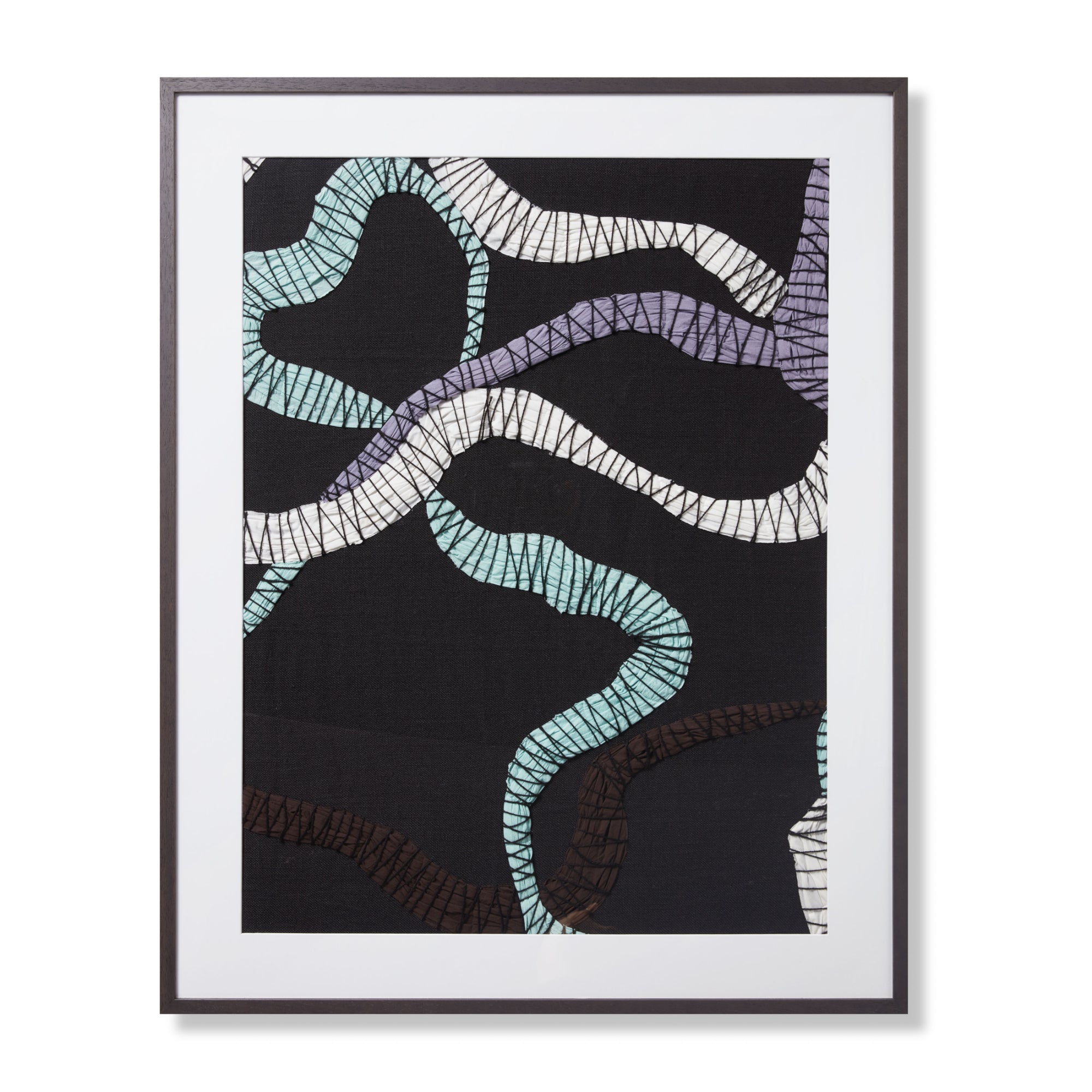 Loloi Blogger Black/Blue 3'-4" X 4'-2" Wall Art