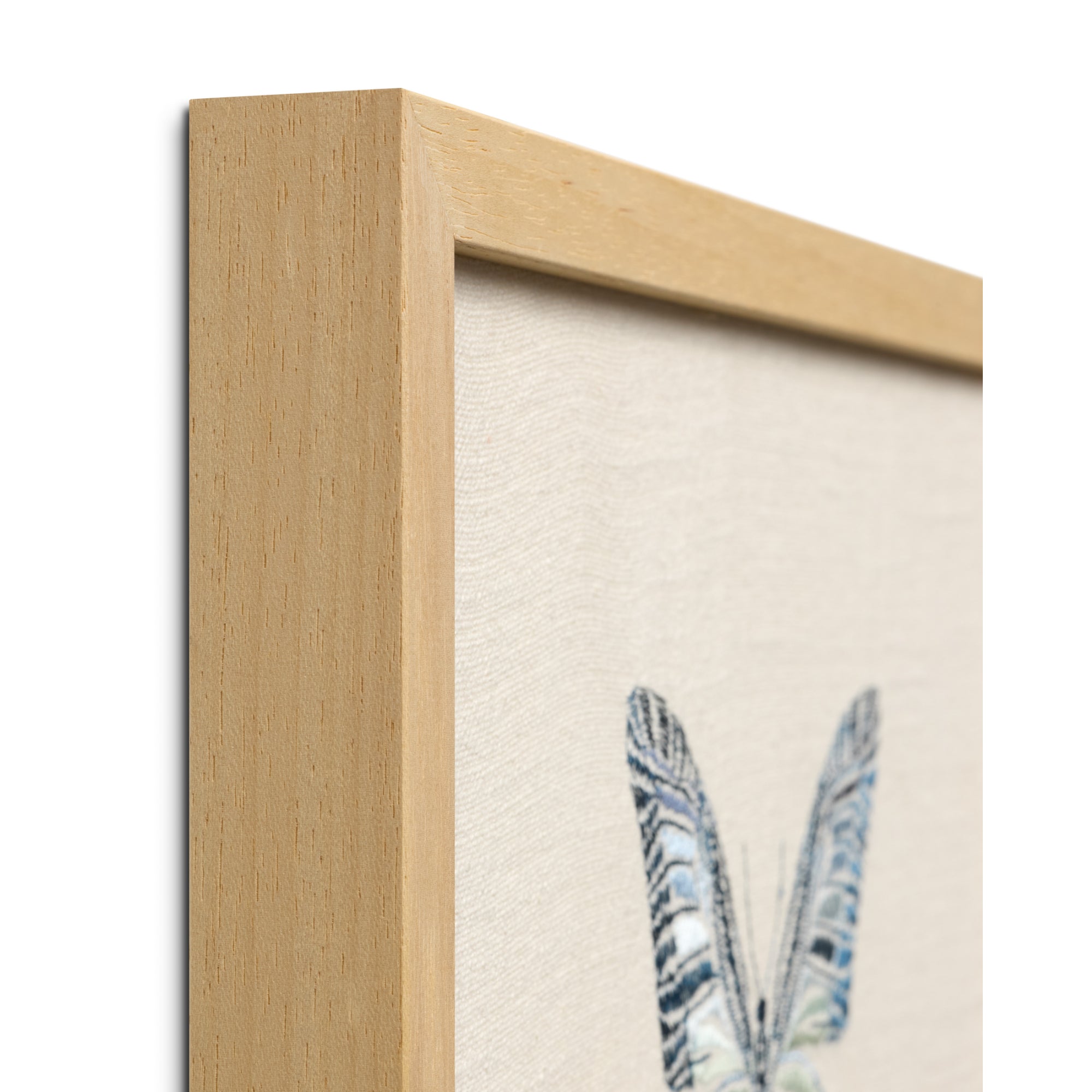 Loloi Butterfly Blue Ivory/Blue 1' x 1'-3" Wall Art