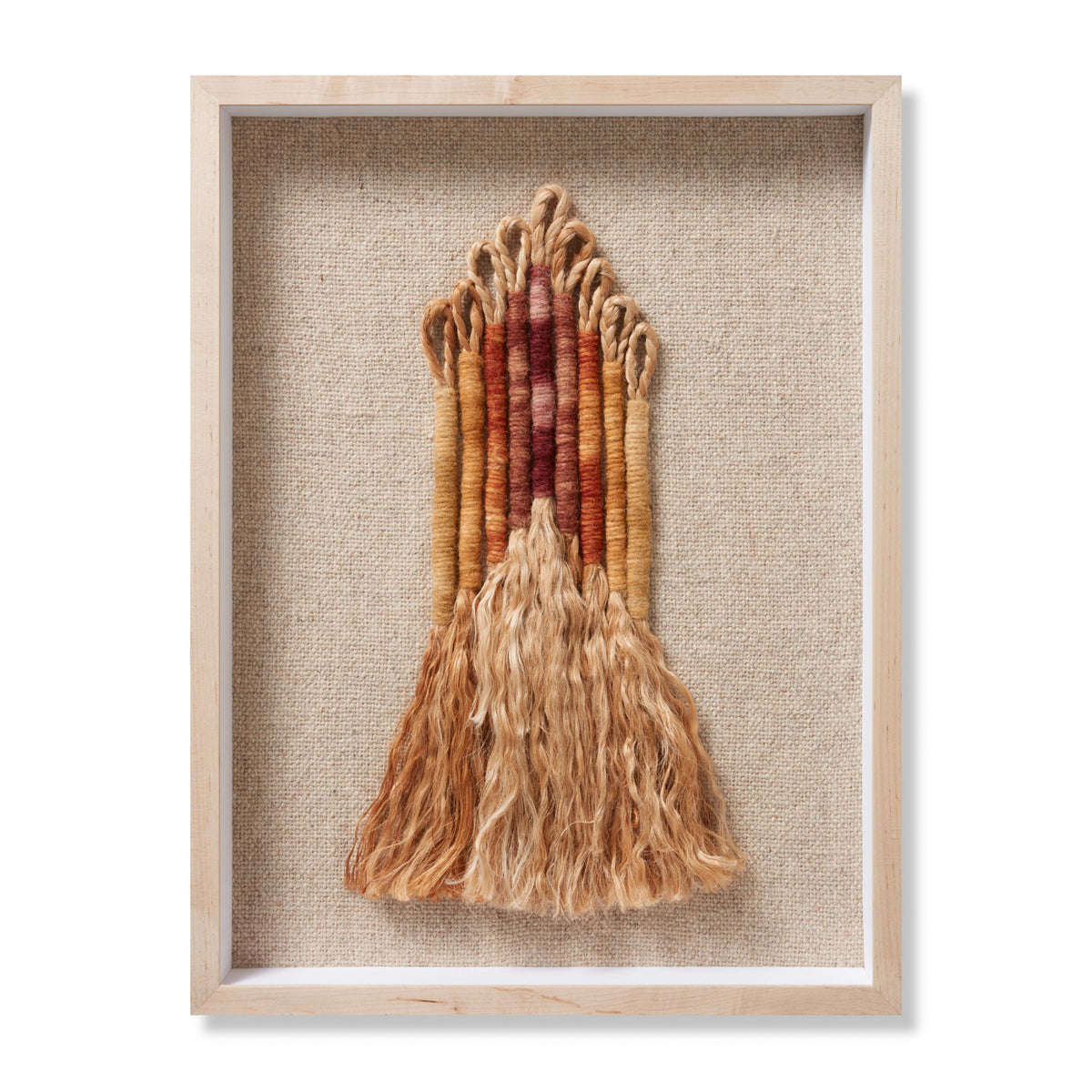 Loloi Chrissy Beige/Orange 1'-7" x 2'-1" Wall Art