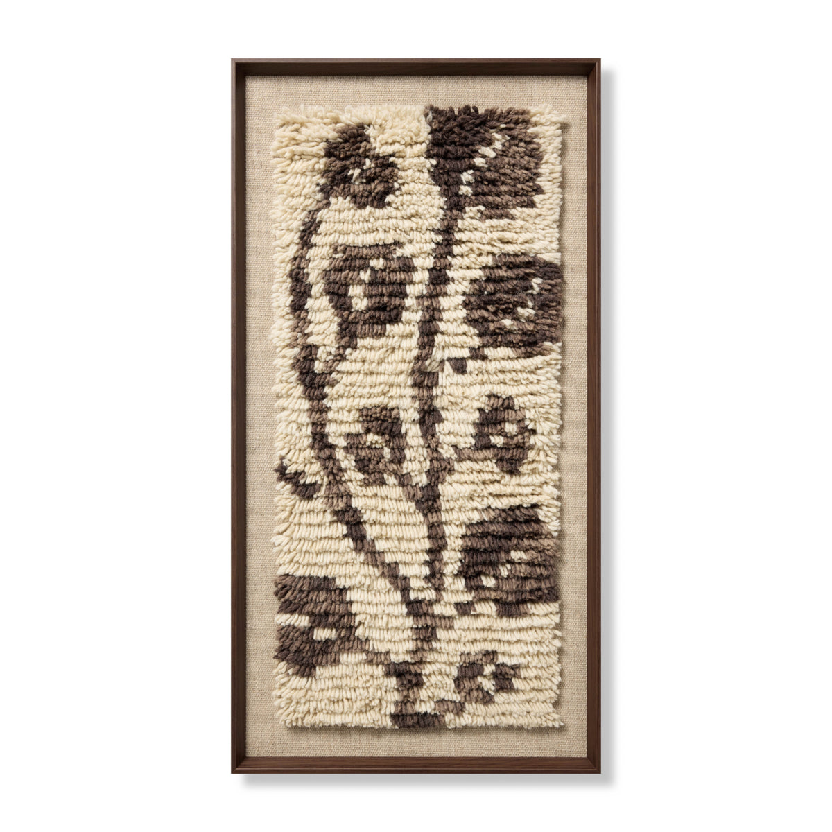 Loloi Eucalyptus Embrace Dark Brown 2'-2" x 4'-2" Wall Art by Loloi
