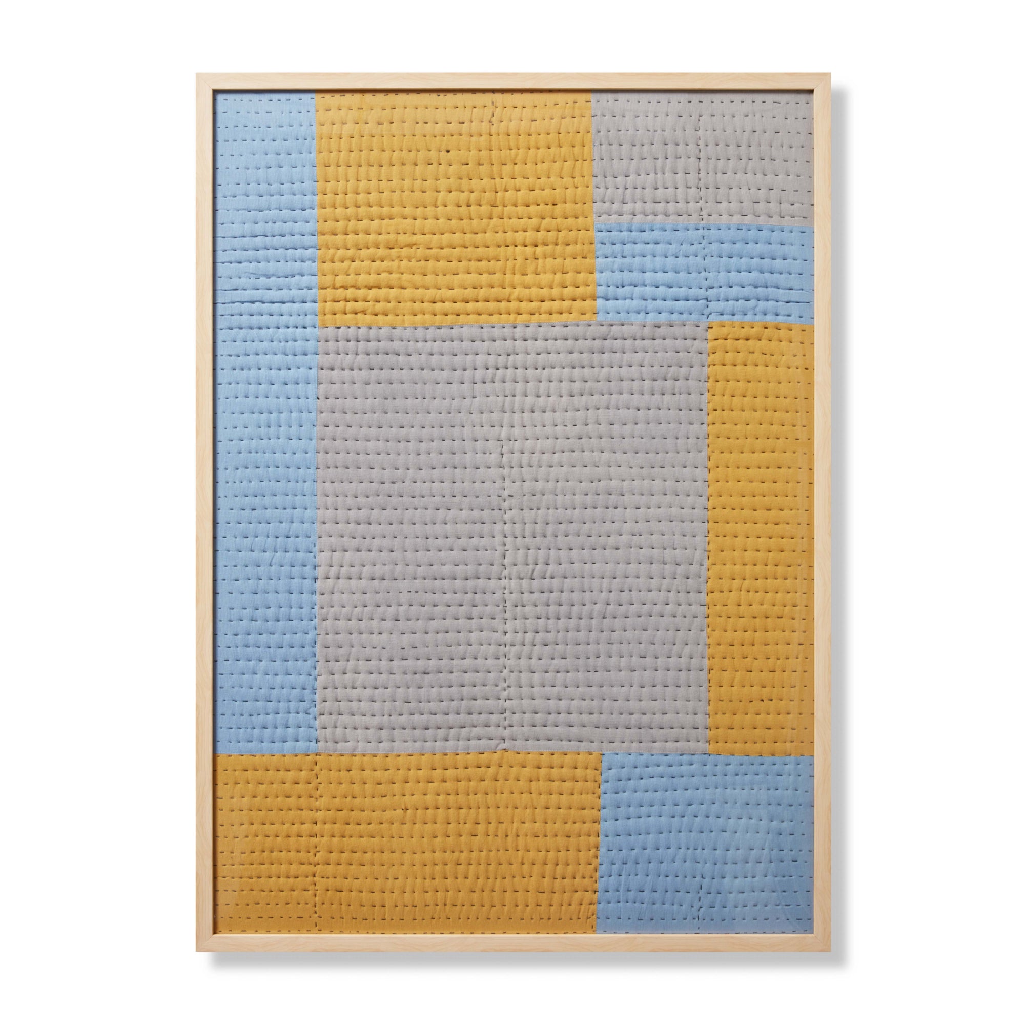 Loloi Headline Gold/Grey 3'-4" X 4'-8" Wall Art