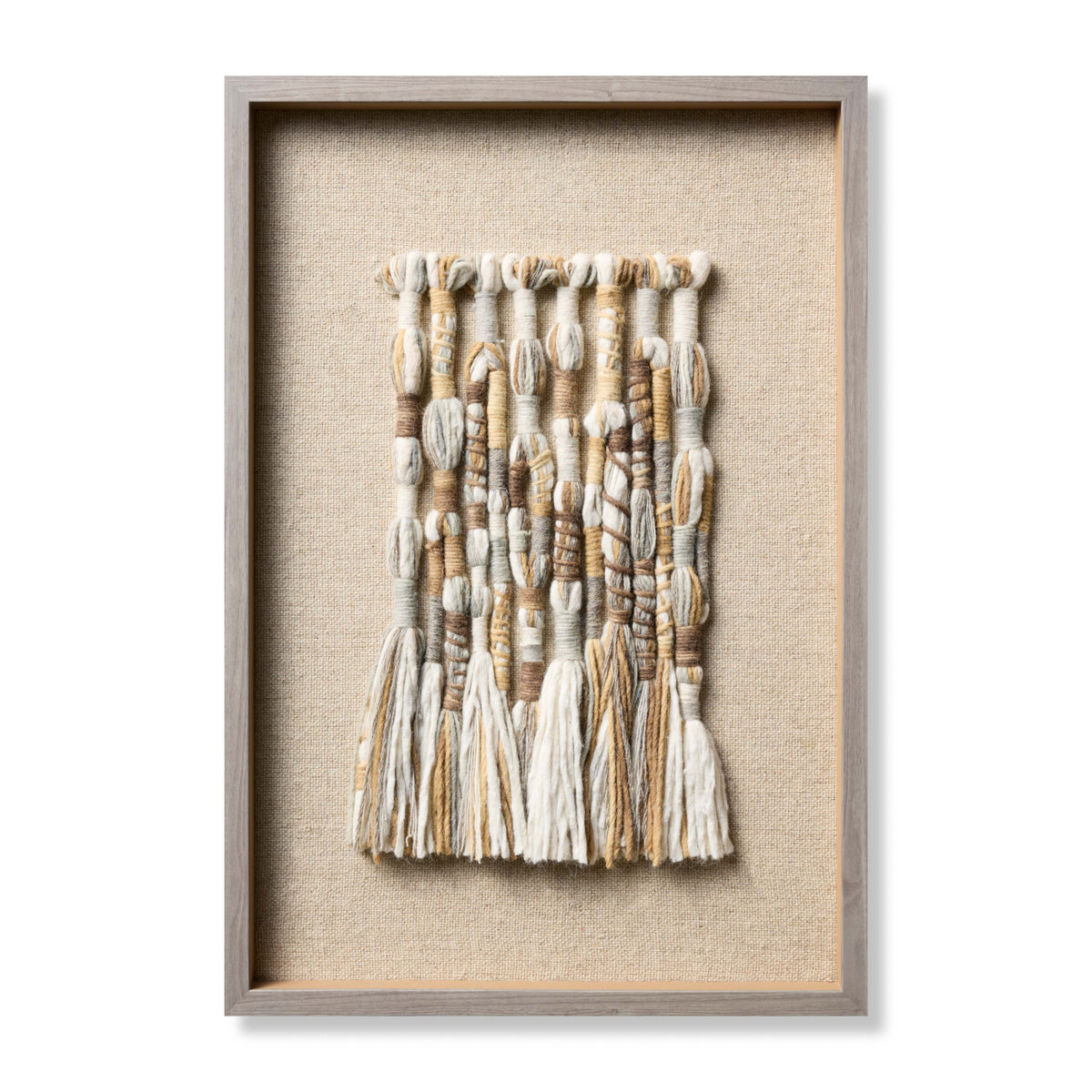 Loloi Nordic Braids Grey 2'-2" x 3'-2" Wall Art by Loloi