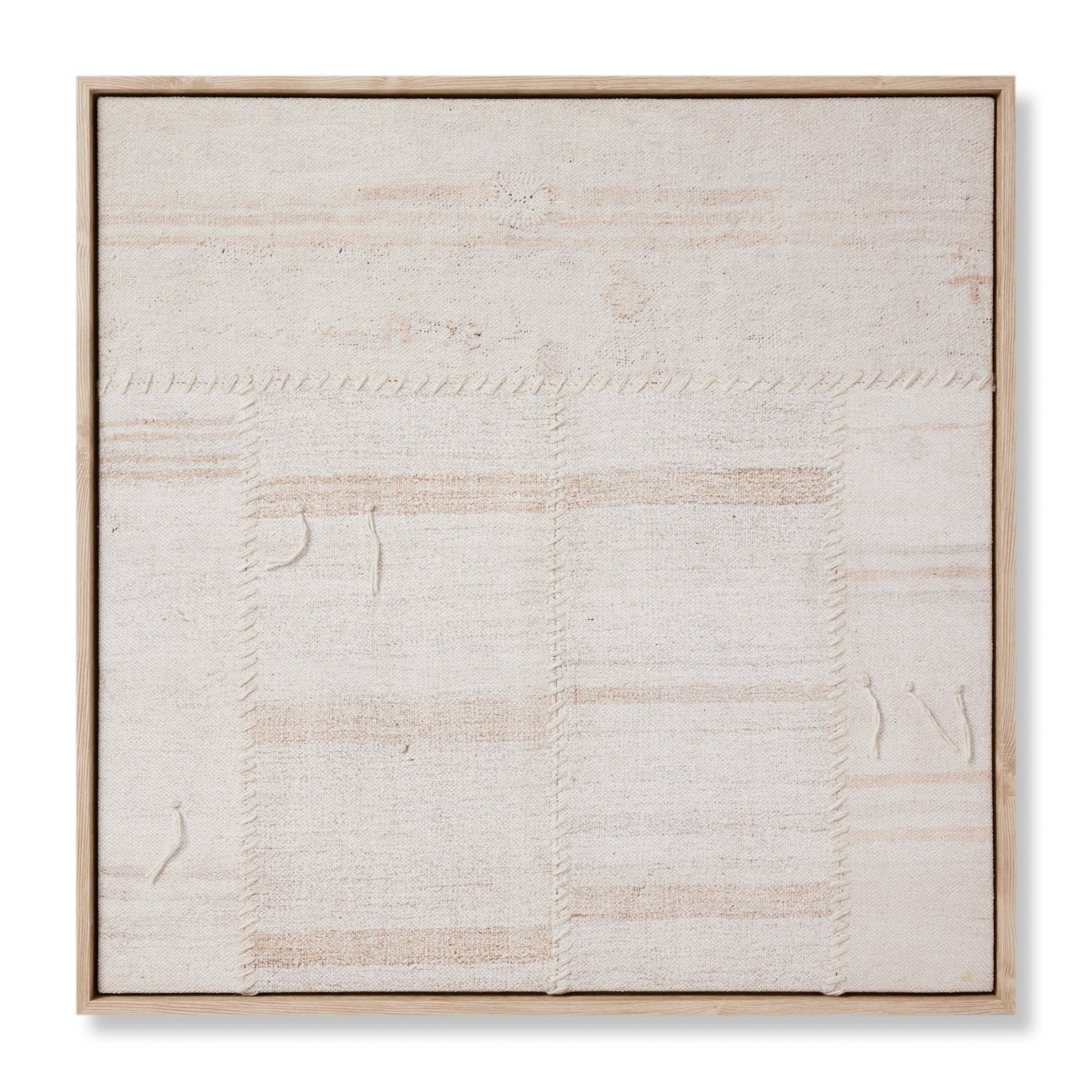 Loloi Reimaged Beige/Ivory 2'-8" x 2'-8" Wall Art