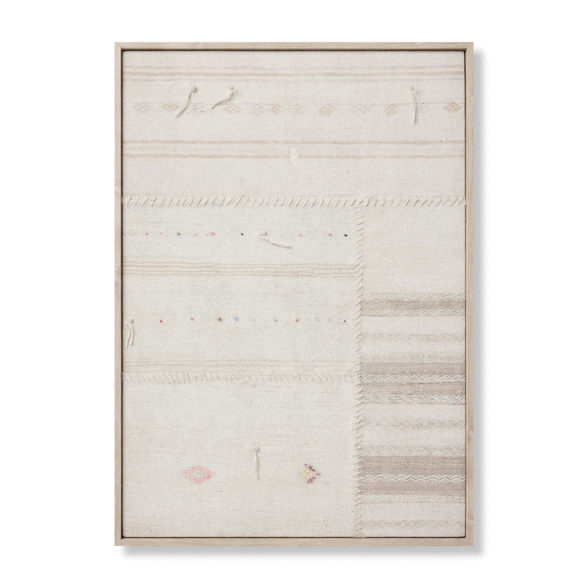 Loloi Rejuvinated Beige/Brown 2'-4" x 3'-3" Wall Art