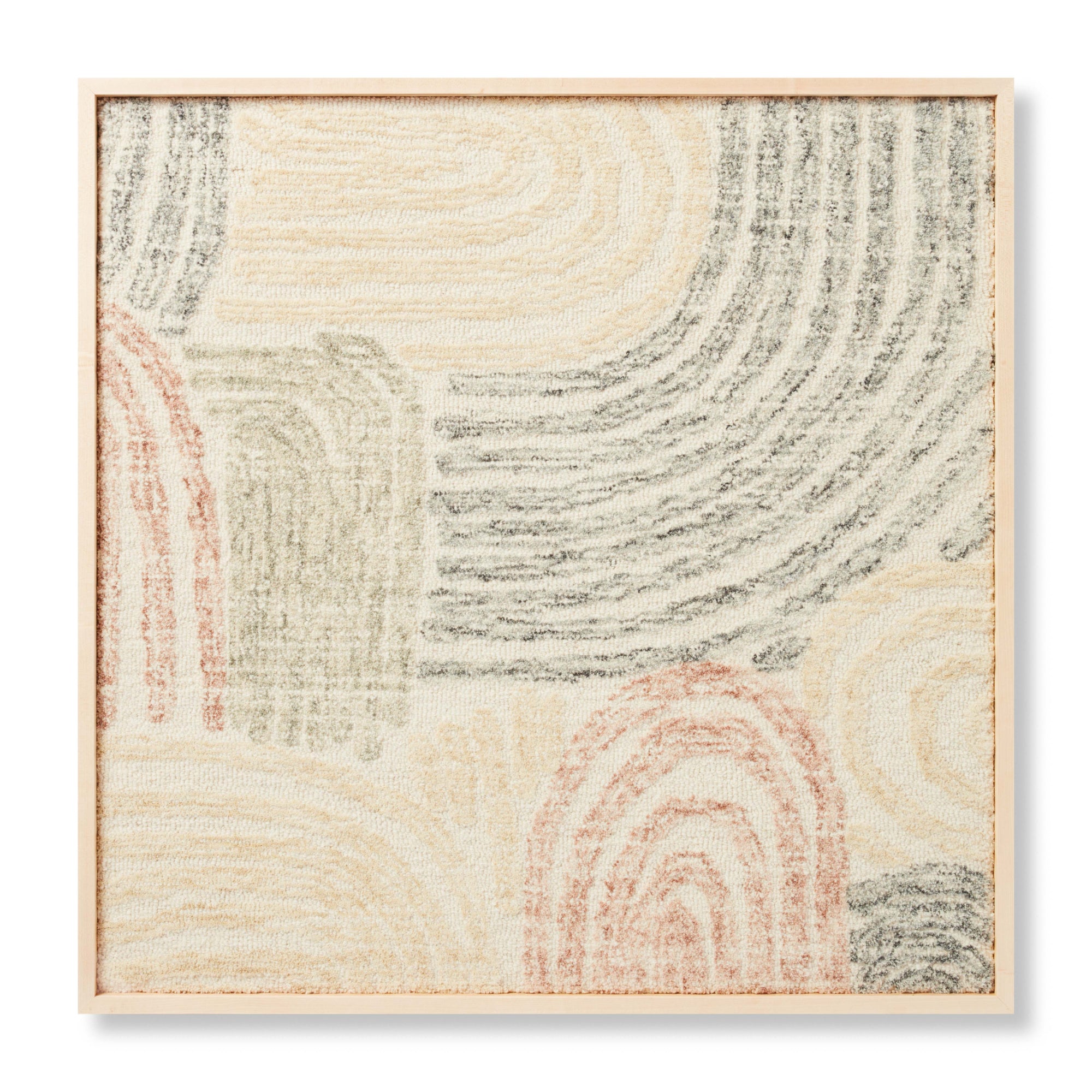 Loloi River Bed Black/Multi 3'-4" X 3'-4" Wall Art