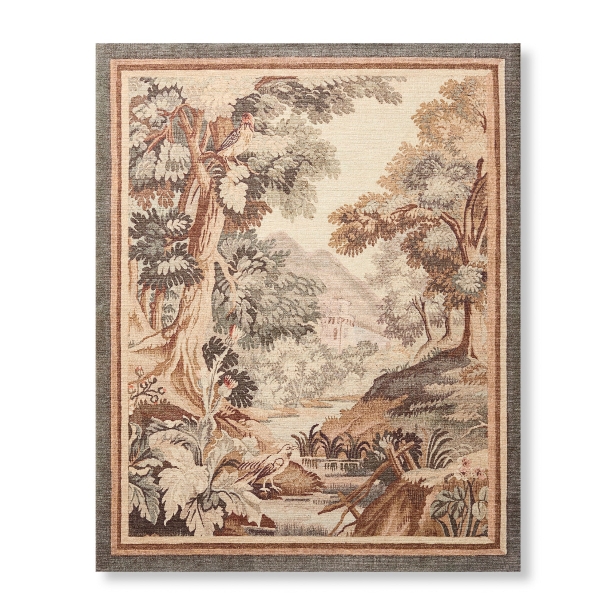 Loloi Riverside Village Beige/Green 2'-8" x 3'-4" Wall Art