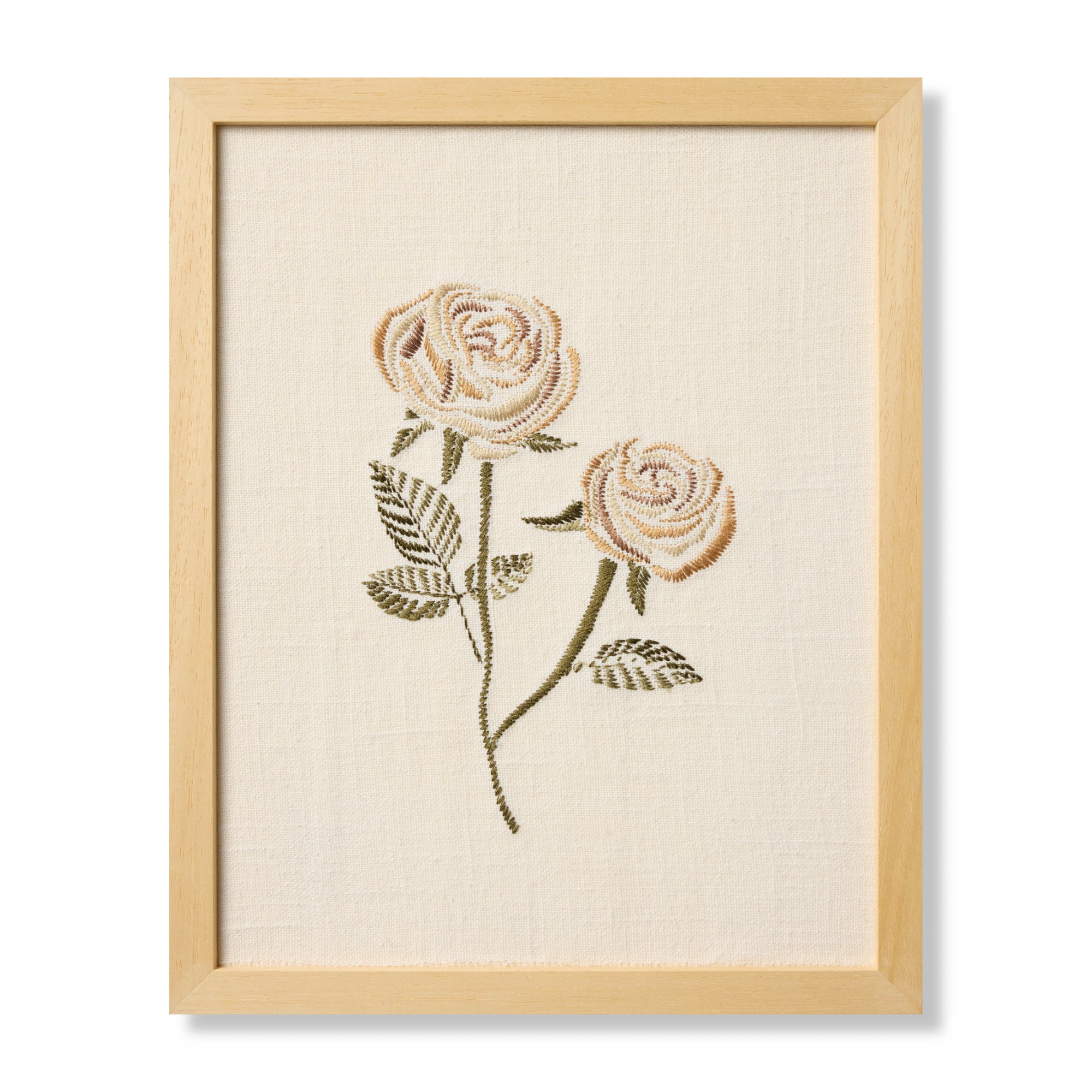 Loloi Rose Bud Beige Beige/Green 1' x 1'-3" Wall Art