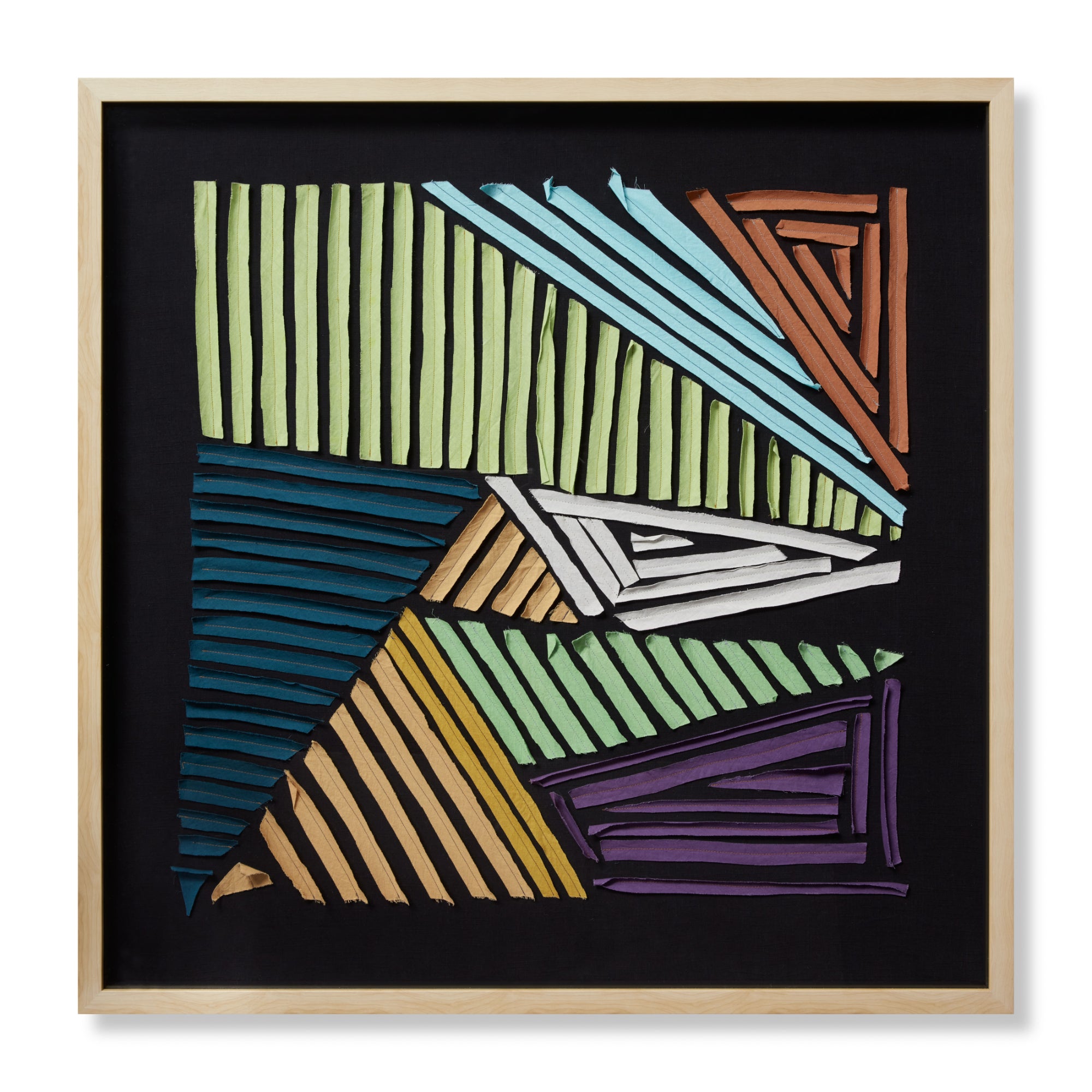 Loloi Straight Forward Black/Multi 3'-4" X 3'-4" Wall Art