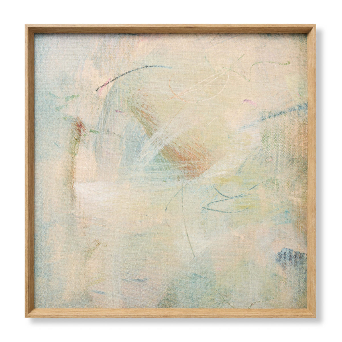 Loloi Subtle Currents Natural 2'-9" x 2'-9" Wall Art by Loloi