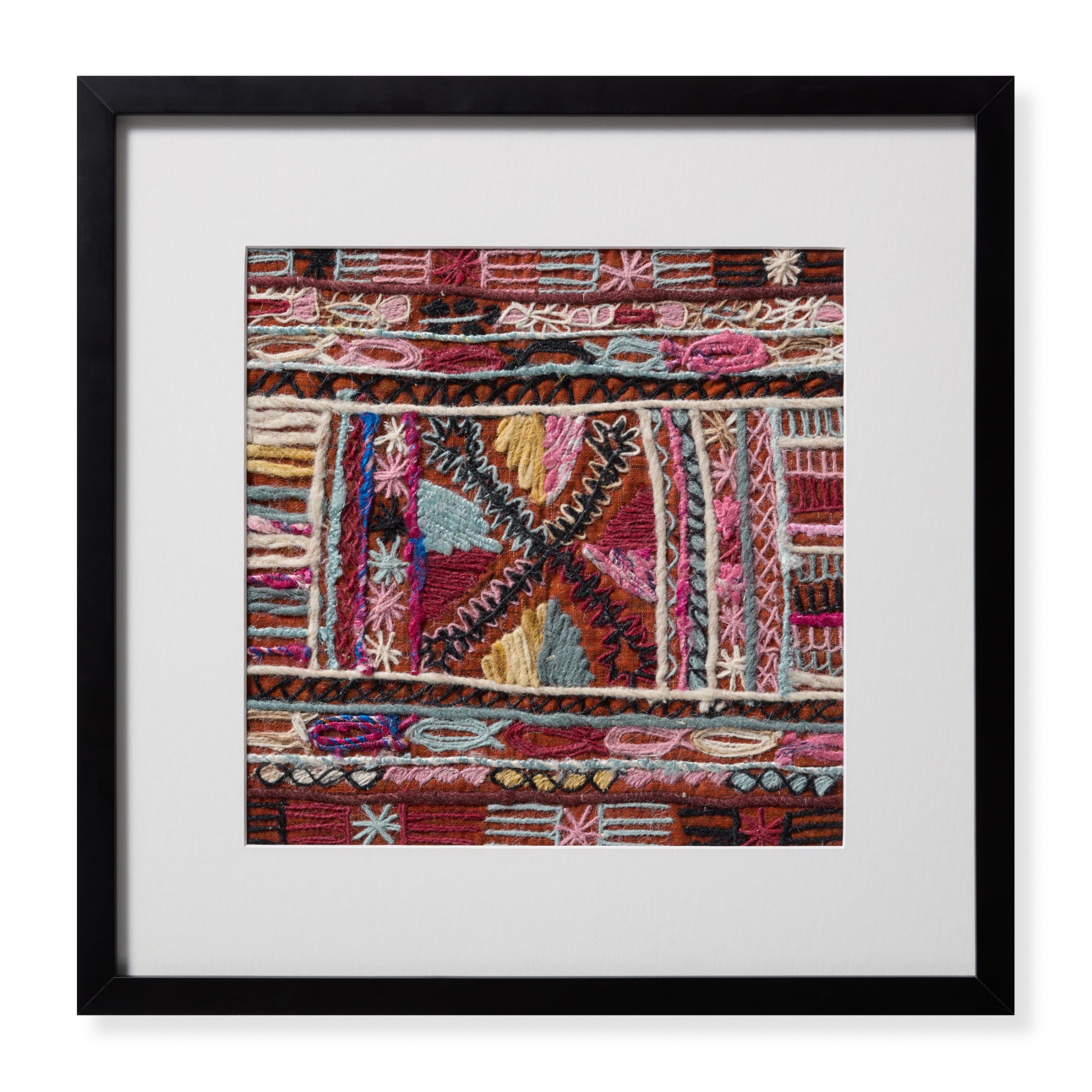 Loloi Woodstock Orange/Multi 1'-8" X 1'-8" Wall Art
