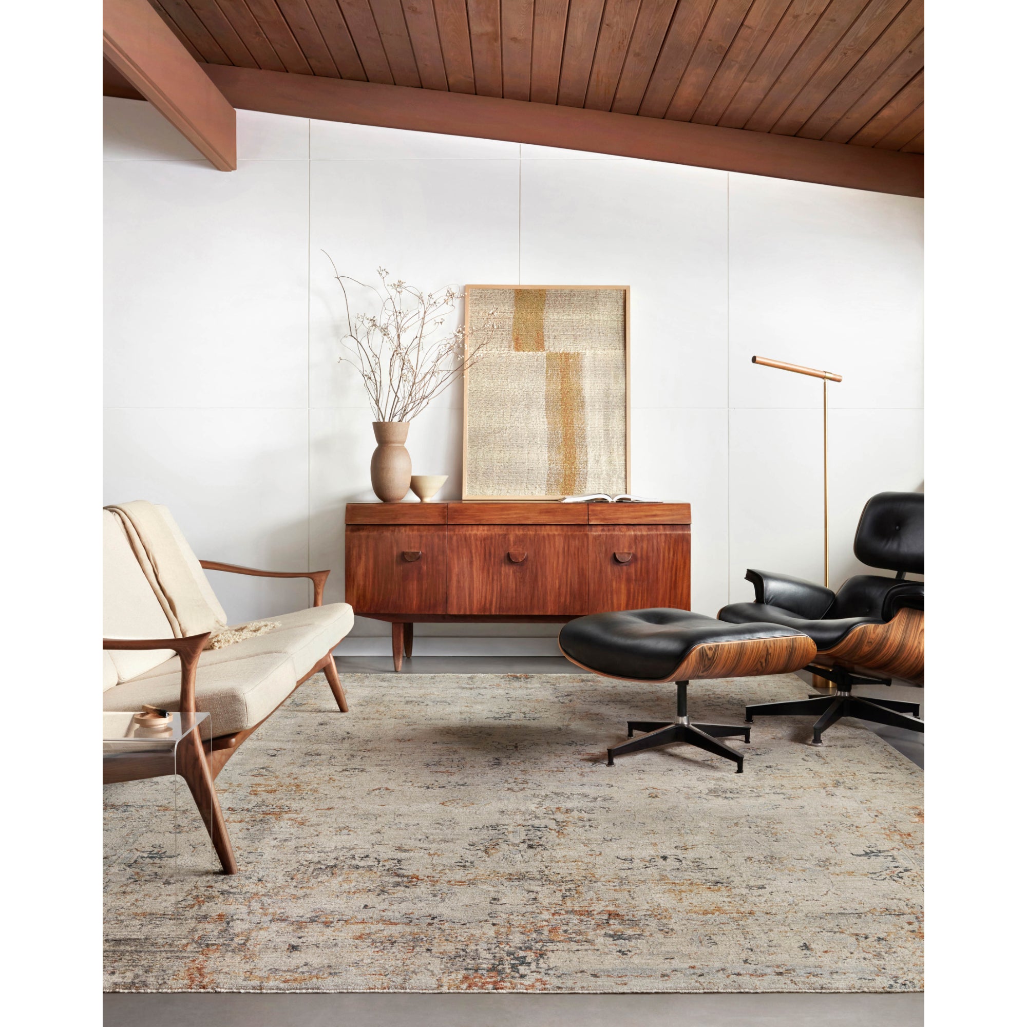 Loloi Axel Silver/Spice Rug