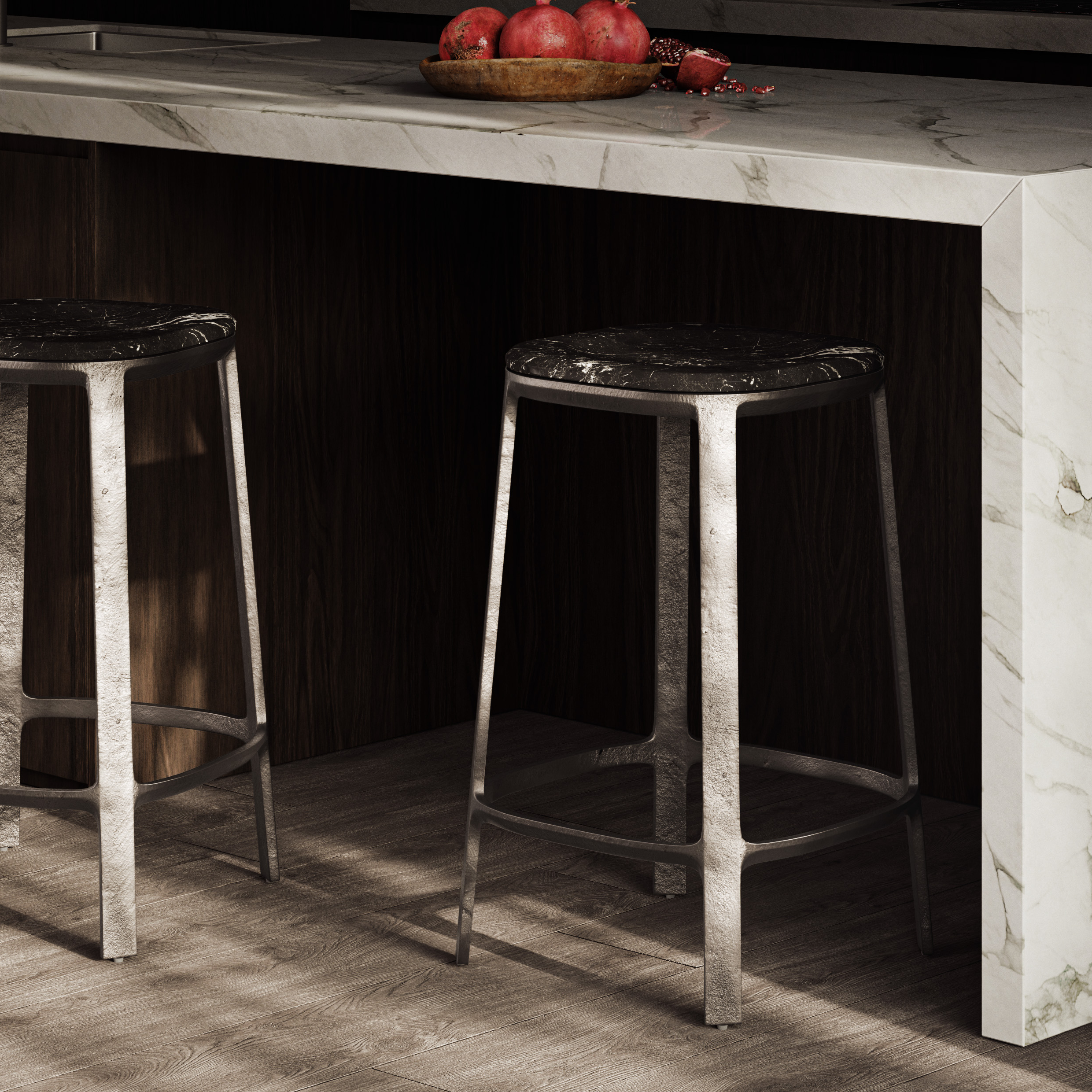 Alfie Marble Counter Stool
