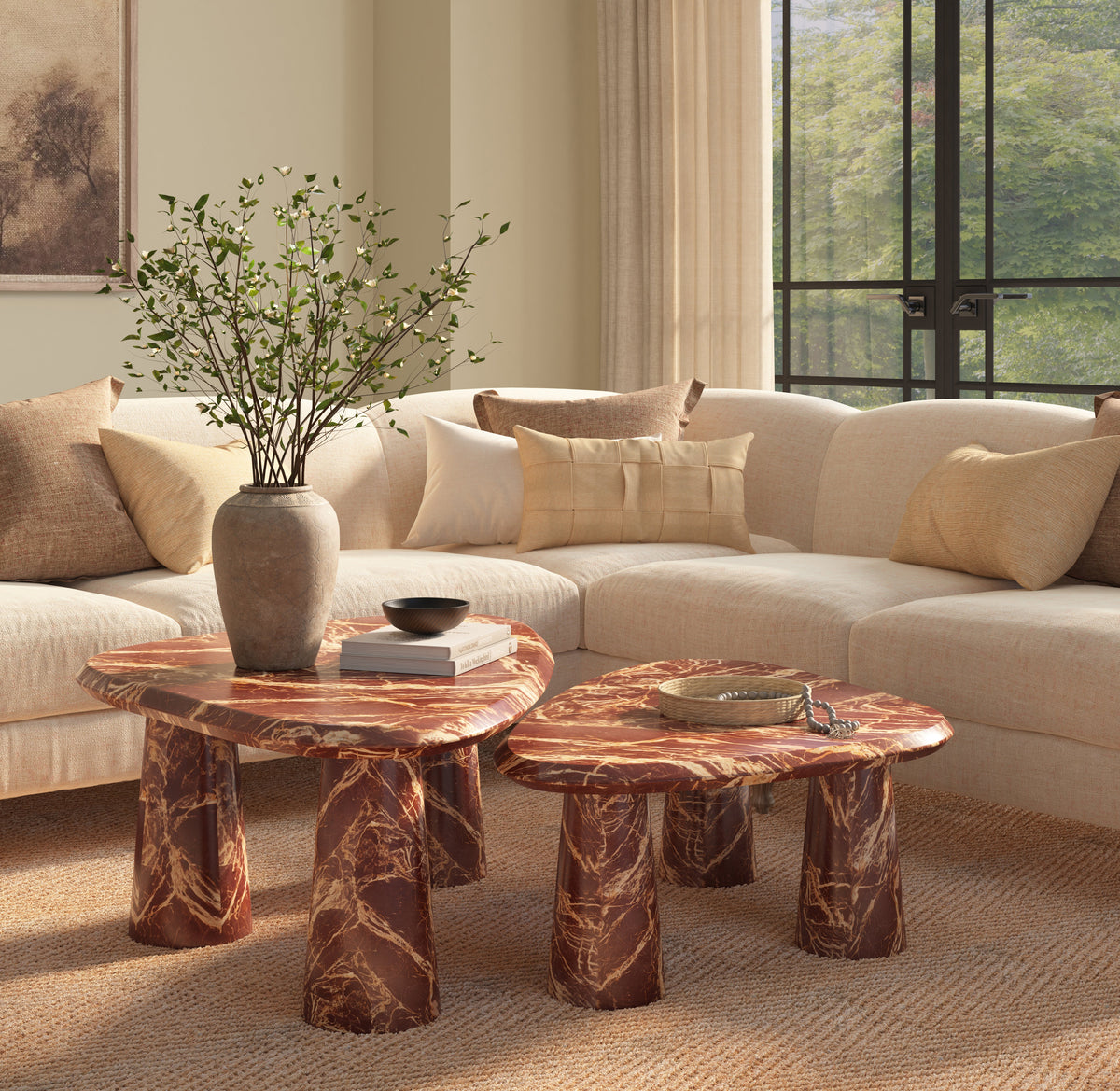 Athena Coffee Table - Cherry Gold