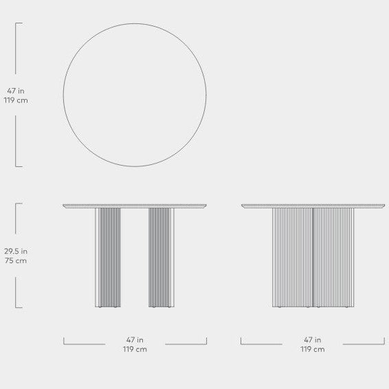 Atwell Dining Table-Round by Gus*