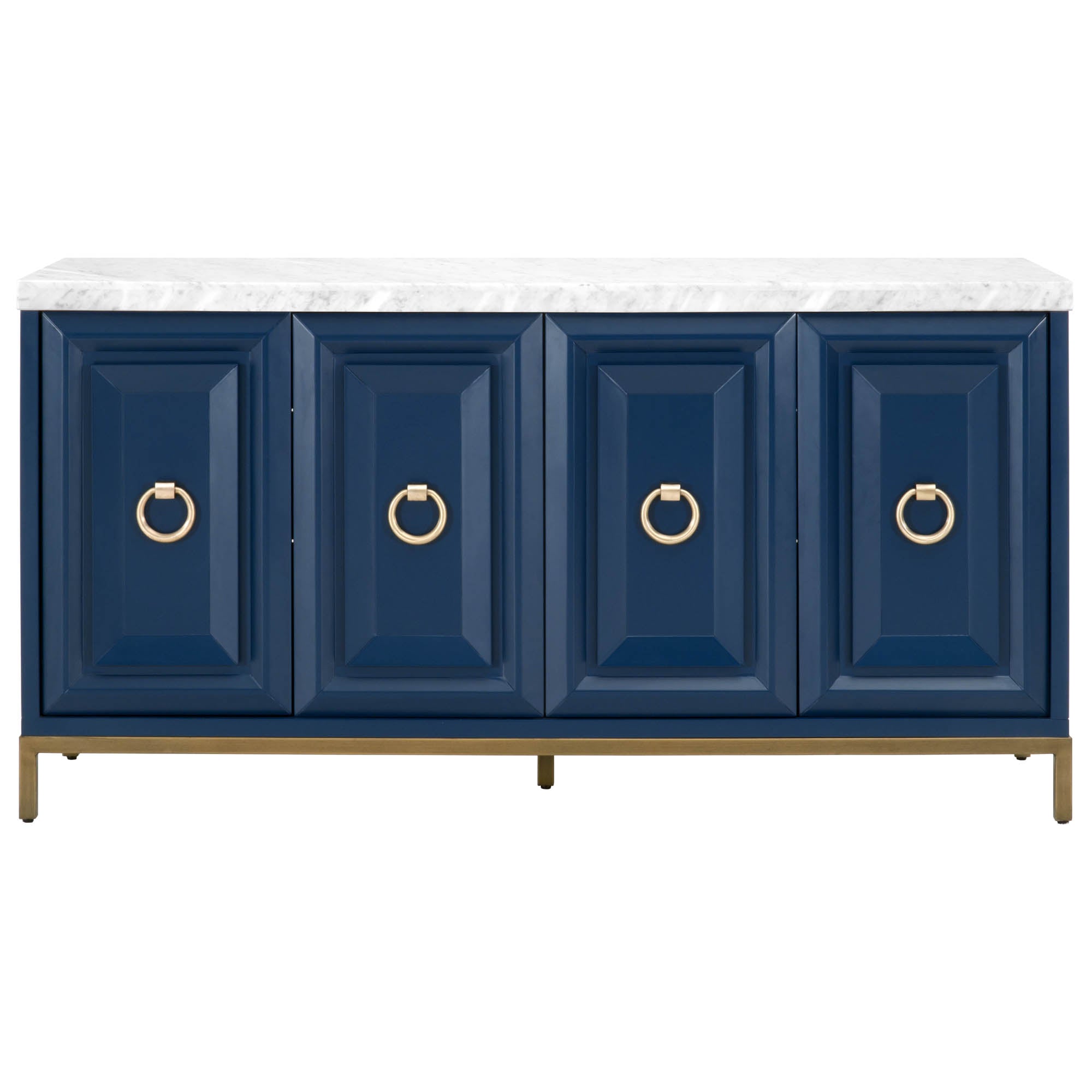 Azure Carrera Media Sideboard Credenzas & Sideboards Essentials For Living Navy Blue with Brushed Gold , Black Friday Sale Essentials For Living Furniture Sale, Old Bones Co, Mid Century Furniture Sale, Four Hands Furniture, Black Friday Sale Azure Carrera Media Sideboard,Gus Sale, Perigold Azure Carrera Media Sideboard Credenzas & Sideboards Black Friday Sale , Perigold Sale Azure Carrera Media Sideboard,Azure Carrera Media Sideboard Lulu and Georgia, Burke Decor Sale Azure Carrera Media Sideboard, www.old