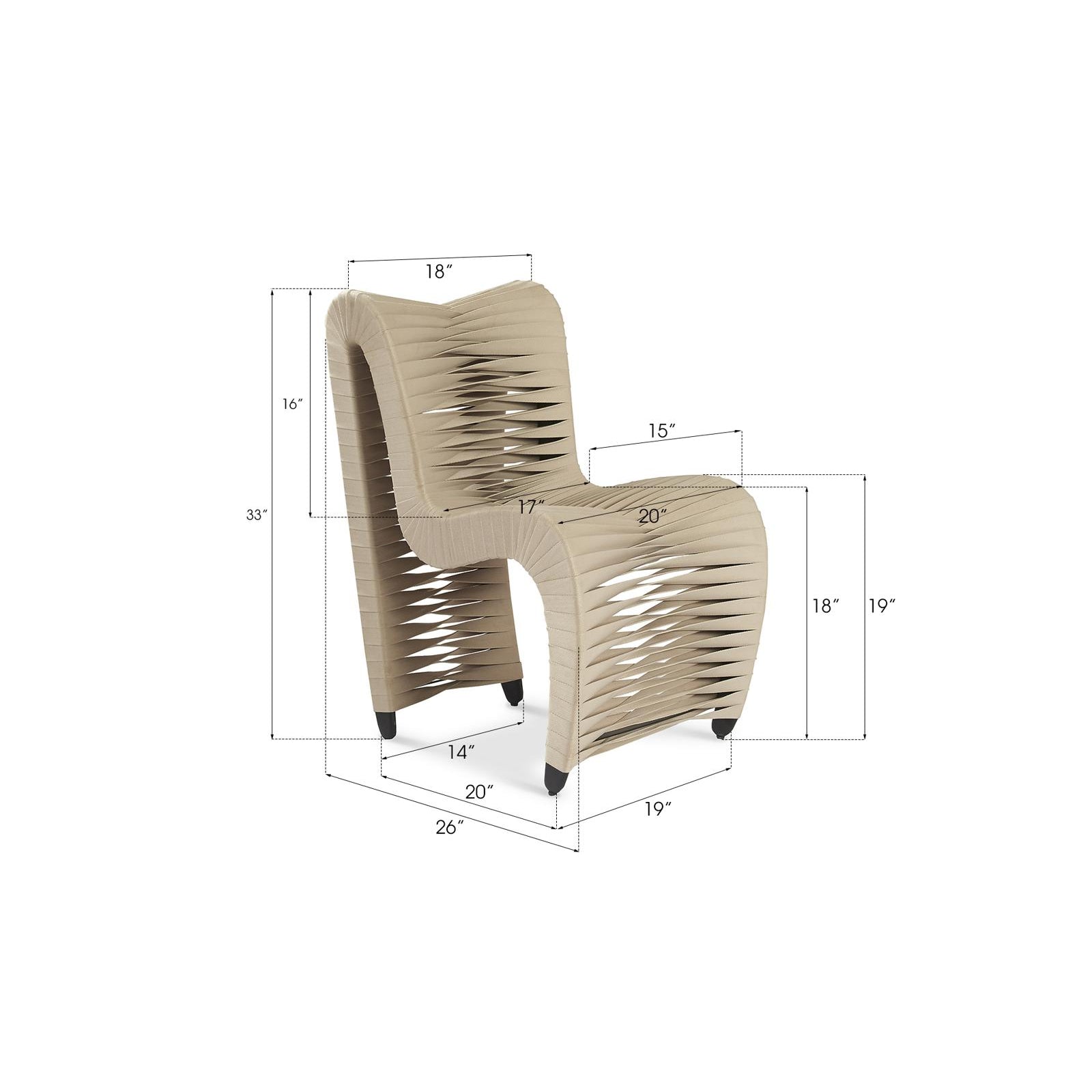 Seat Belt Dining Chair