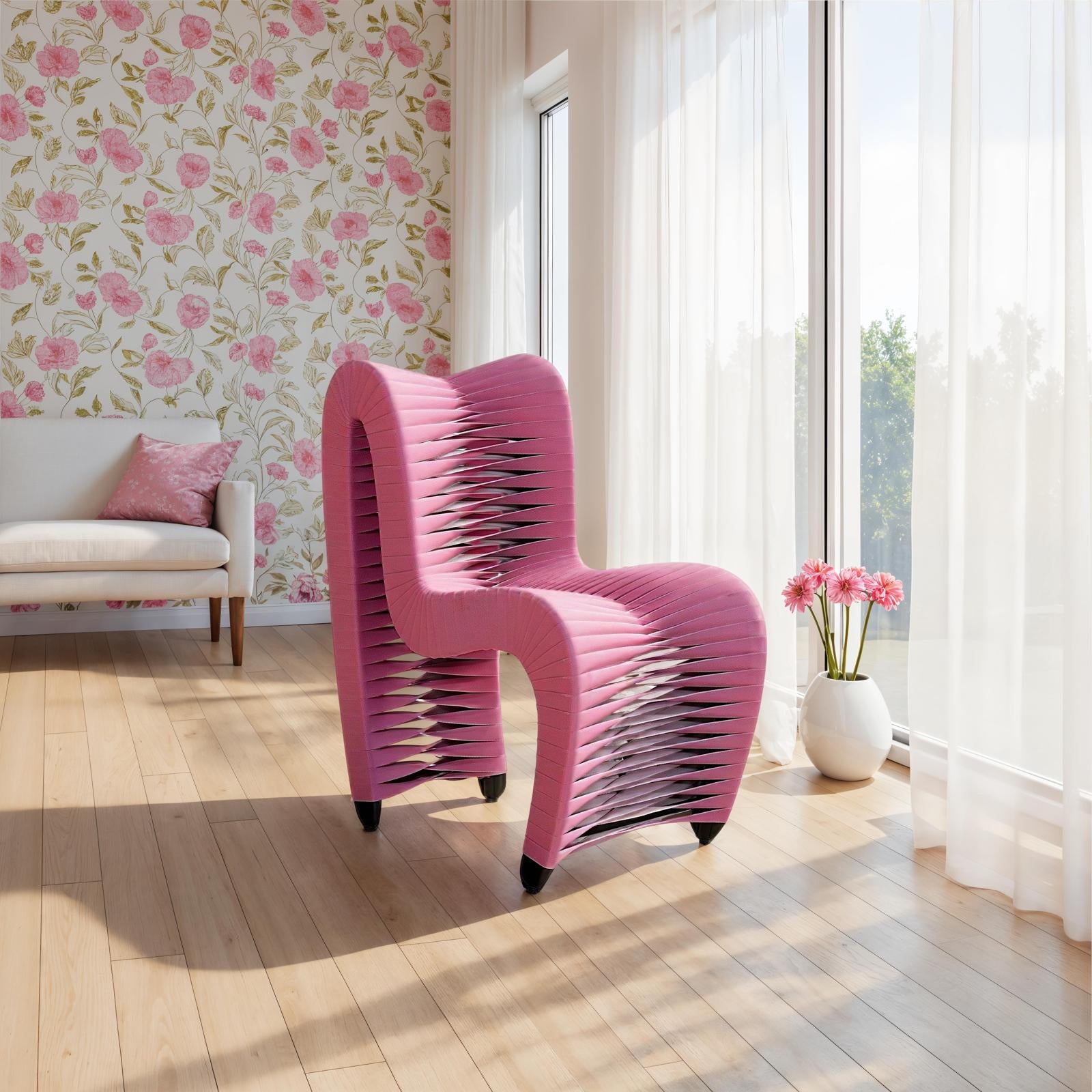 Seat Belt Dining Chair - Pink