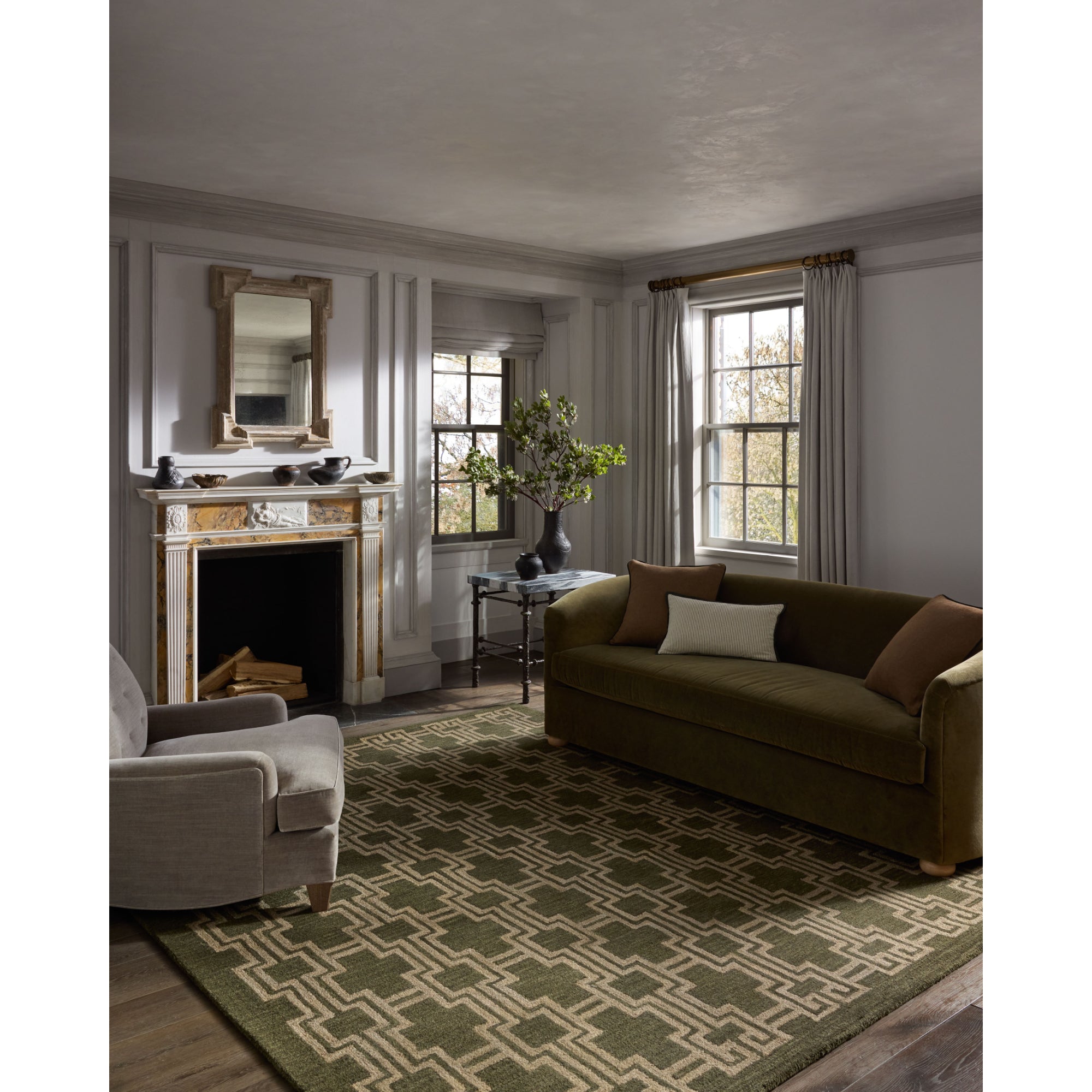 Jeremiah Brent x Loloi Barrow Moss/Beige Rug