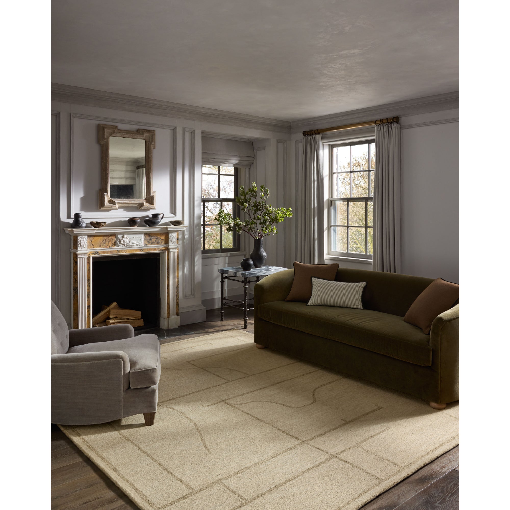 Jeremiah Brent x Loloi Barrow Ivory/Taupe Rug