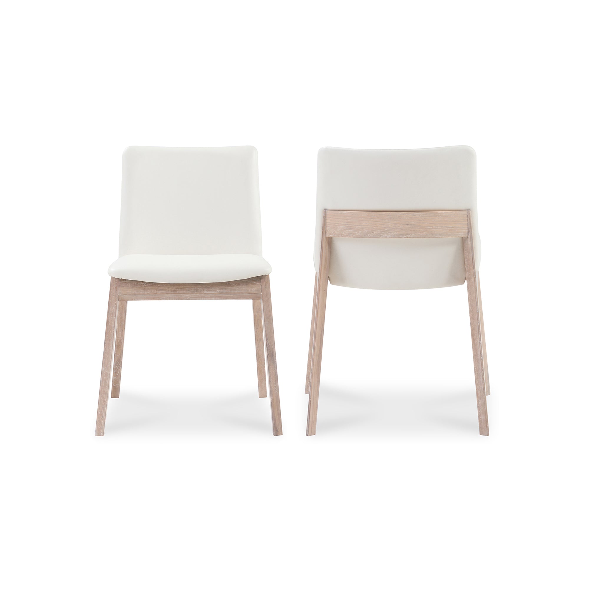 Deco Oak Dining Chair PVC-Set of Two Dining Chair Moe's Four Hands, Mid Century Modern Furniture, Old Bones Furniture Company, Old Bones Co, Modern Mid Century, Designer Furniture, Furniture Sale, Warehouse Furniture Sale, Deco Oak Dining Chair PVC-Set of Two Sale, https://www.oldbonesco.com/