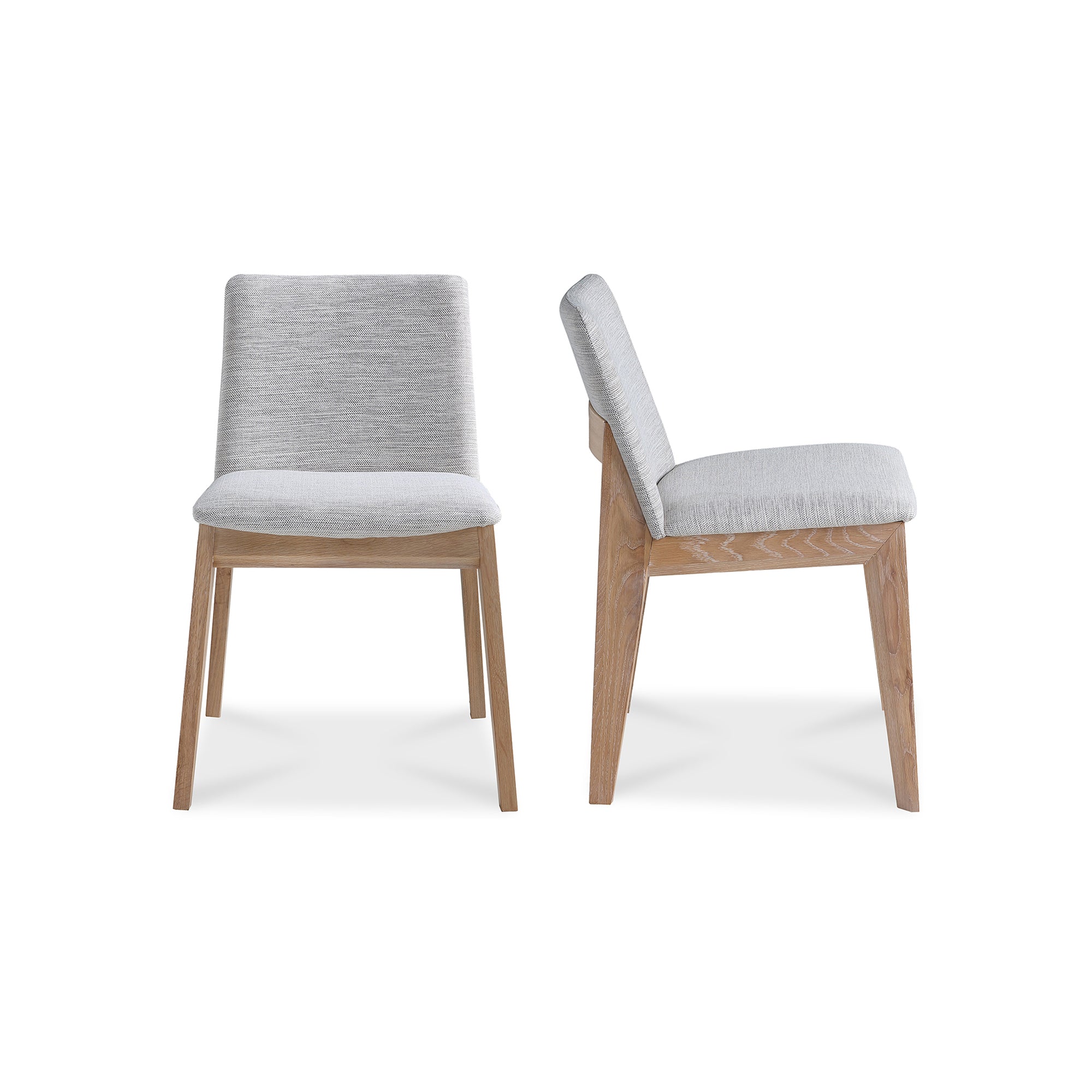 Deco Oak Dining Chair PVC-Set of Two Light GreyDining Chair Moe's Light Grey Four Hands, Mid Century Modern Furniture, Old Bones Furniture Company, Old Bones Co, Modern Mid Century, Designer Furniture, Furniture Sale, Warehouse Furniture Sale, Deco Oak Dining Chair PVC-Set of Two Sale, https://www.oldbonesco.com/
