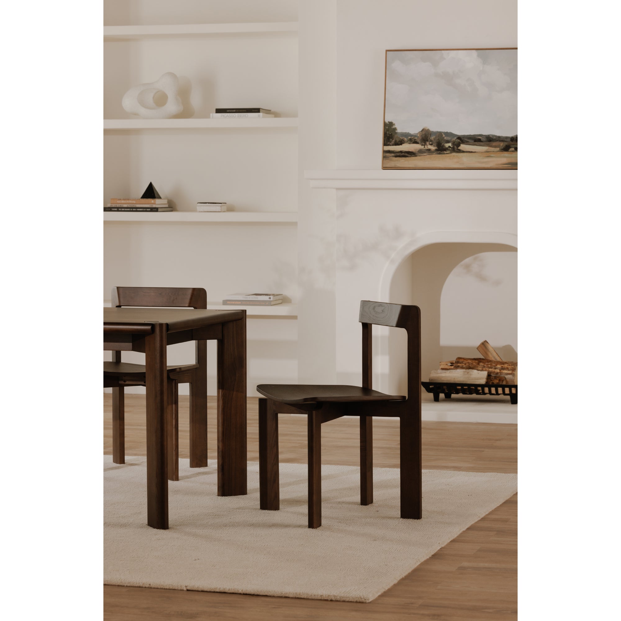 Daifuku Dining Chair Walnut Brown - Set of Two Dining Chairs Moe's    Four Hands, Mid Century Modern Furniture, Old Bones Furniture Company, Old Bones Co, Modern Mid Century, Designer Furniture, Furniture Sale, Warehouse Furniture Sale, Daifuku Dining Chair Walnut Brown - Set of Two Sale, https://www.oldbonesco.com/